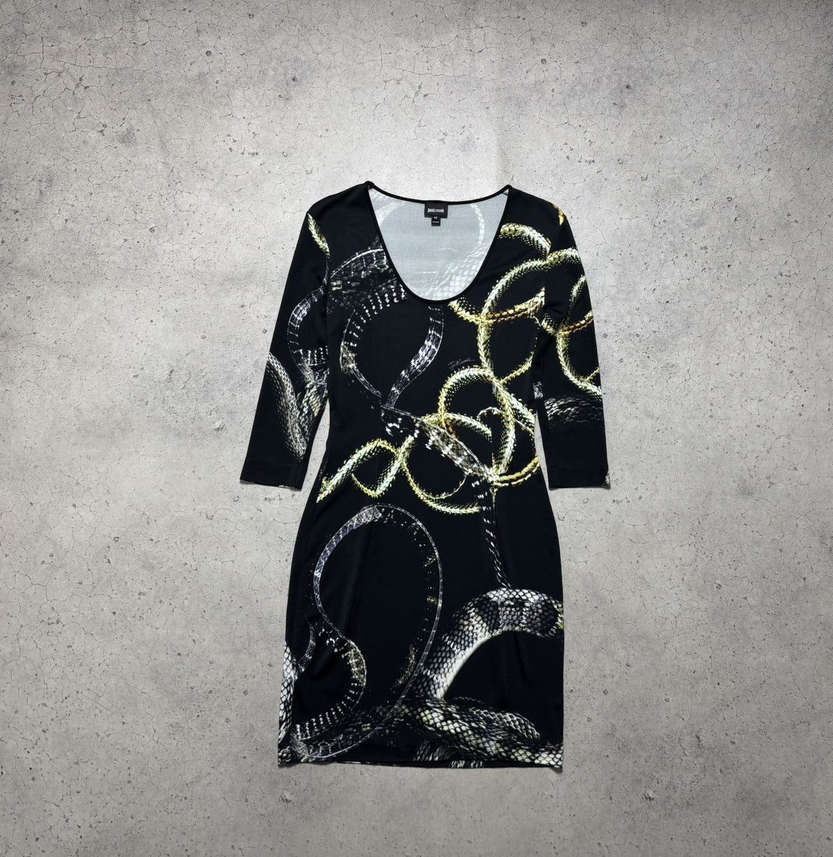 Just Cavalli Just Cavalli Snake Print Maxi Dress Luxury Vintage 00’s Y2K Size L / US 10 / IT 46 - 2 Thumbnail