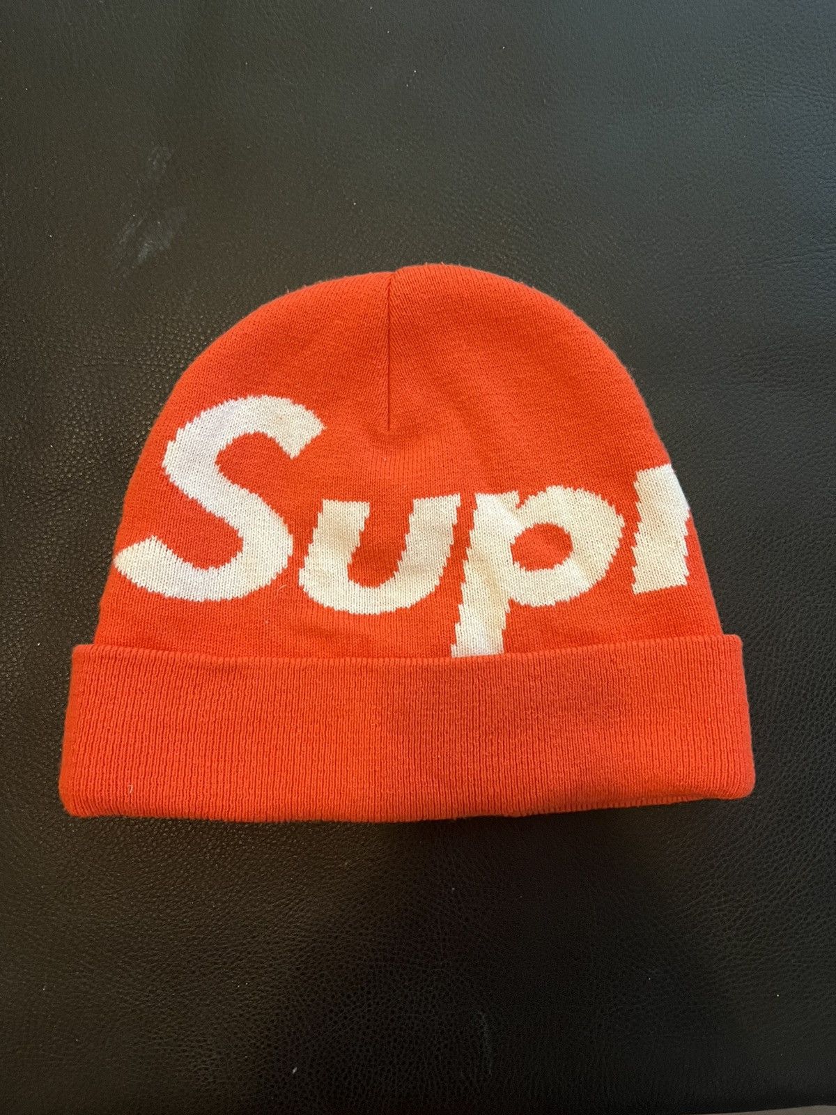 Supreme Big Logo Beanie FW24 Orange