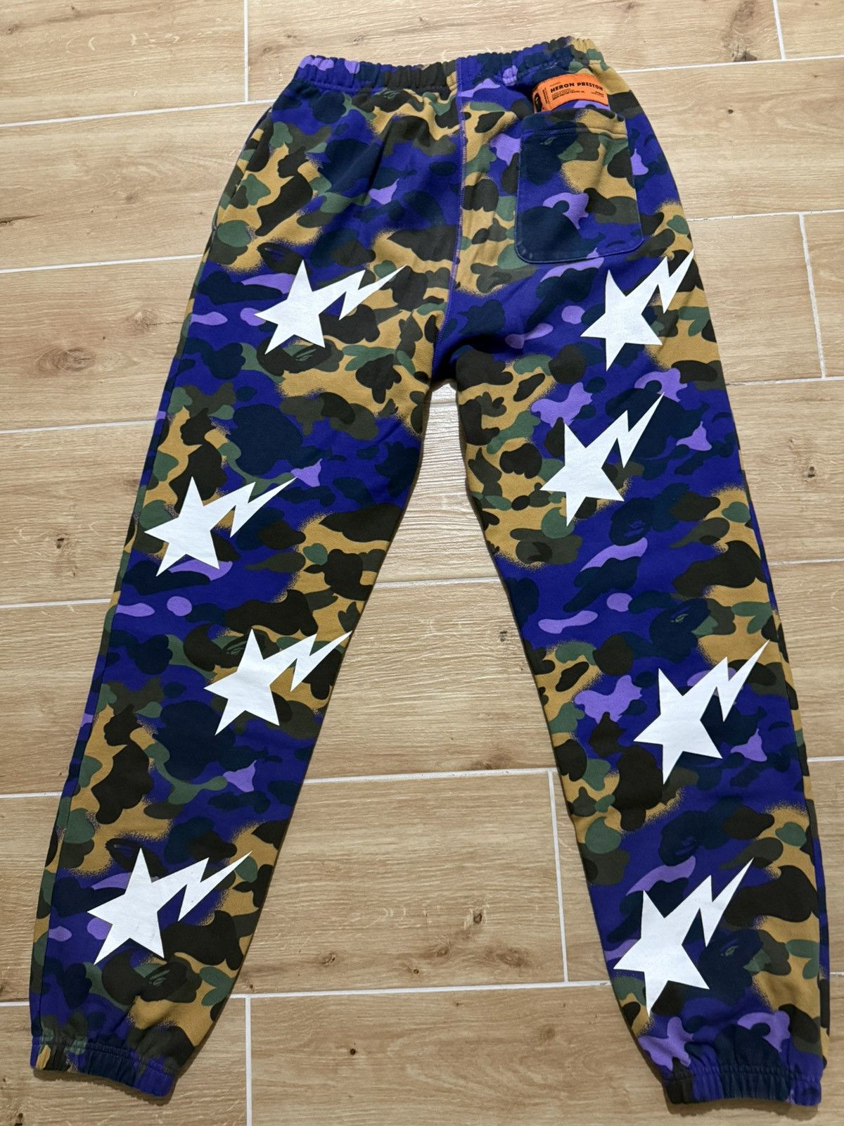 Bape × Heron Preston BAPE x Heron Preston Multi Color Star Sweatpants Size US 30 / EU 46 - 5 Thumbnail
