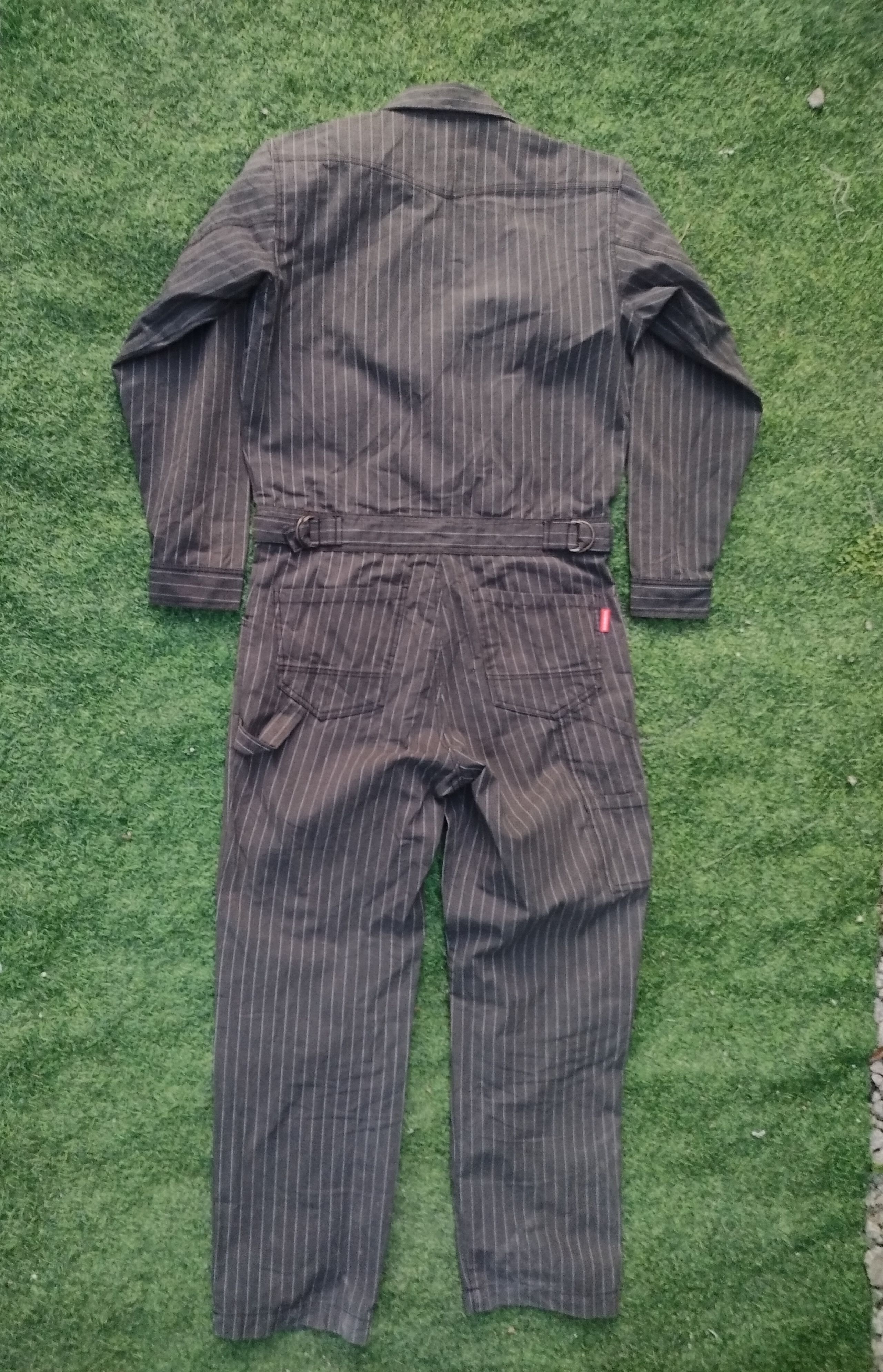 Japanese Brand HUMMER STRIPE COVERALL Size US 37 - 8 Thumbnail