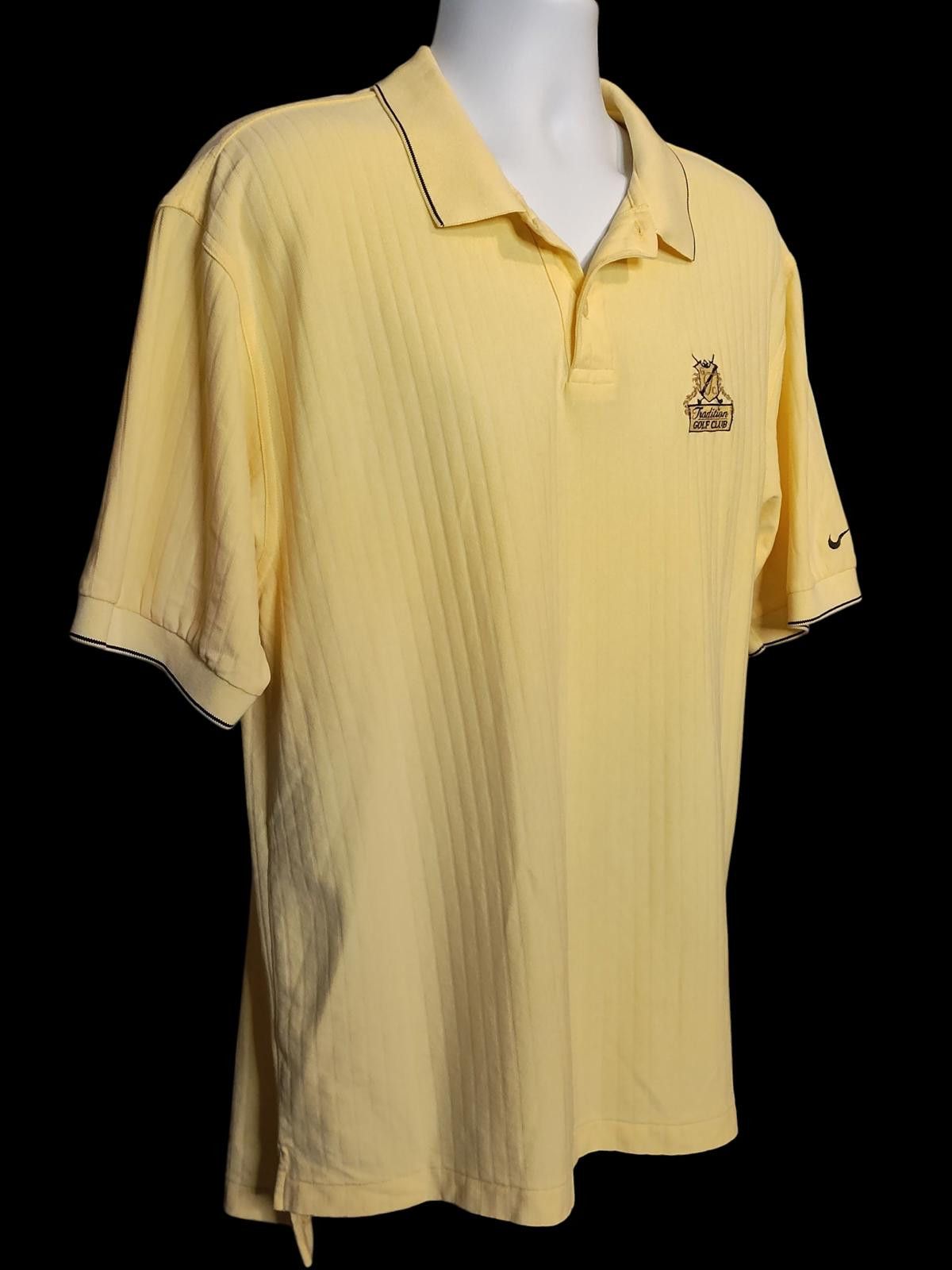 Nike Nike Yellow Golf Polo Shirt with Logo Size US L / EU 52-54 / 3 - 4 Thumbnail