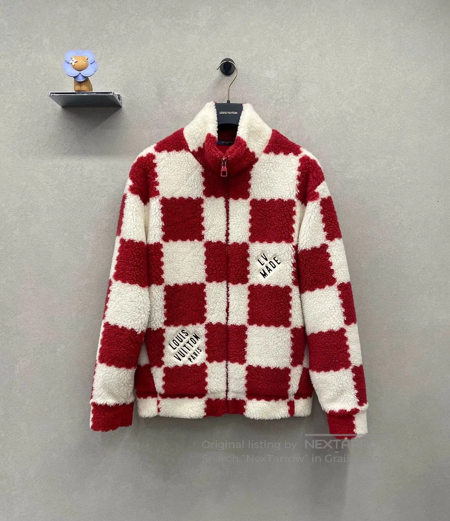 Louis Vuitton lv x nigo2 red and white checkered jacket. Size US XL / EU 56 / 4 - 1 Thumbnail