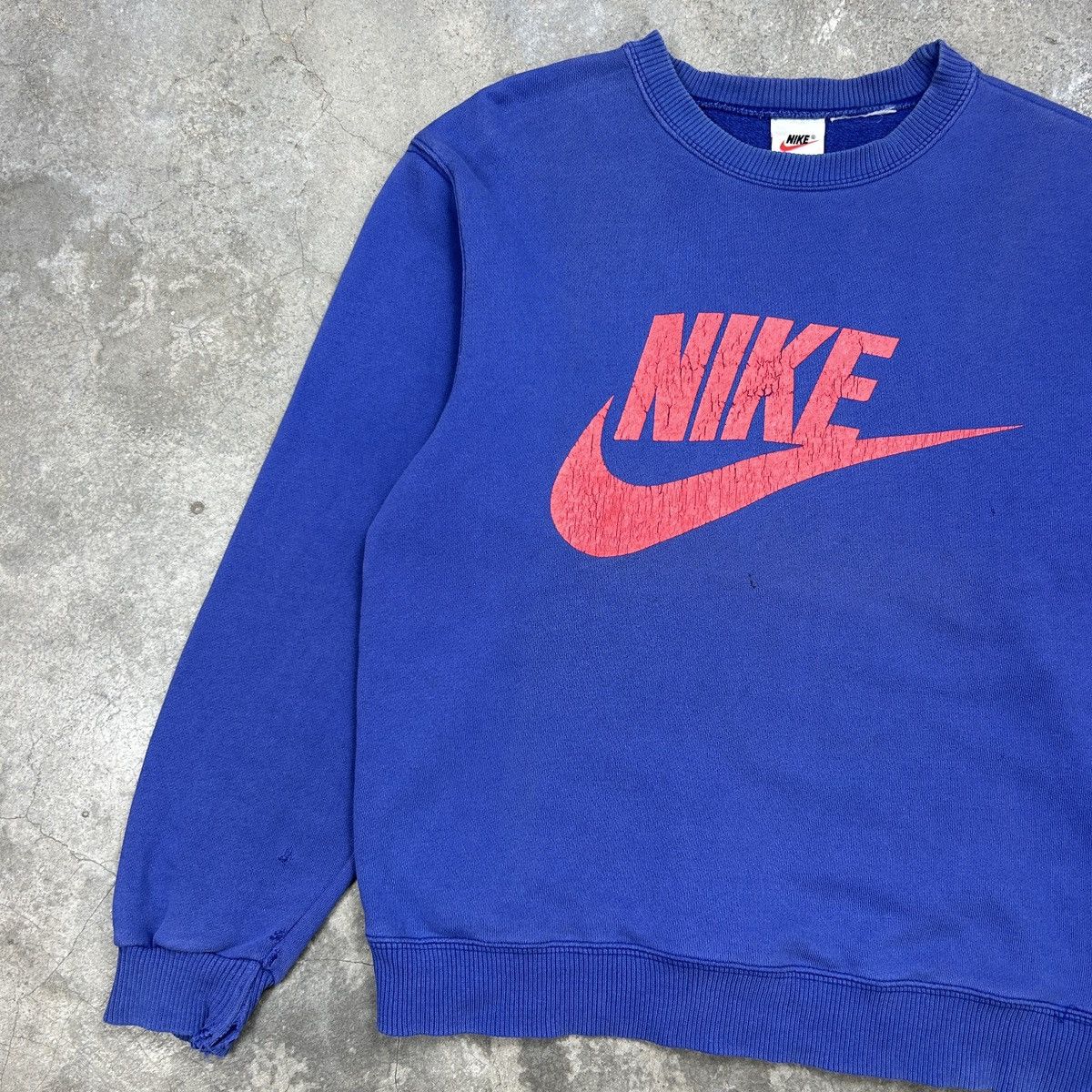 Nike × Vintage 80s 90s Nike Swoosh Sweatshirt Size US M / EU 48-50 / 2 - 2 Thumbnail