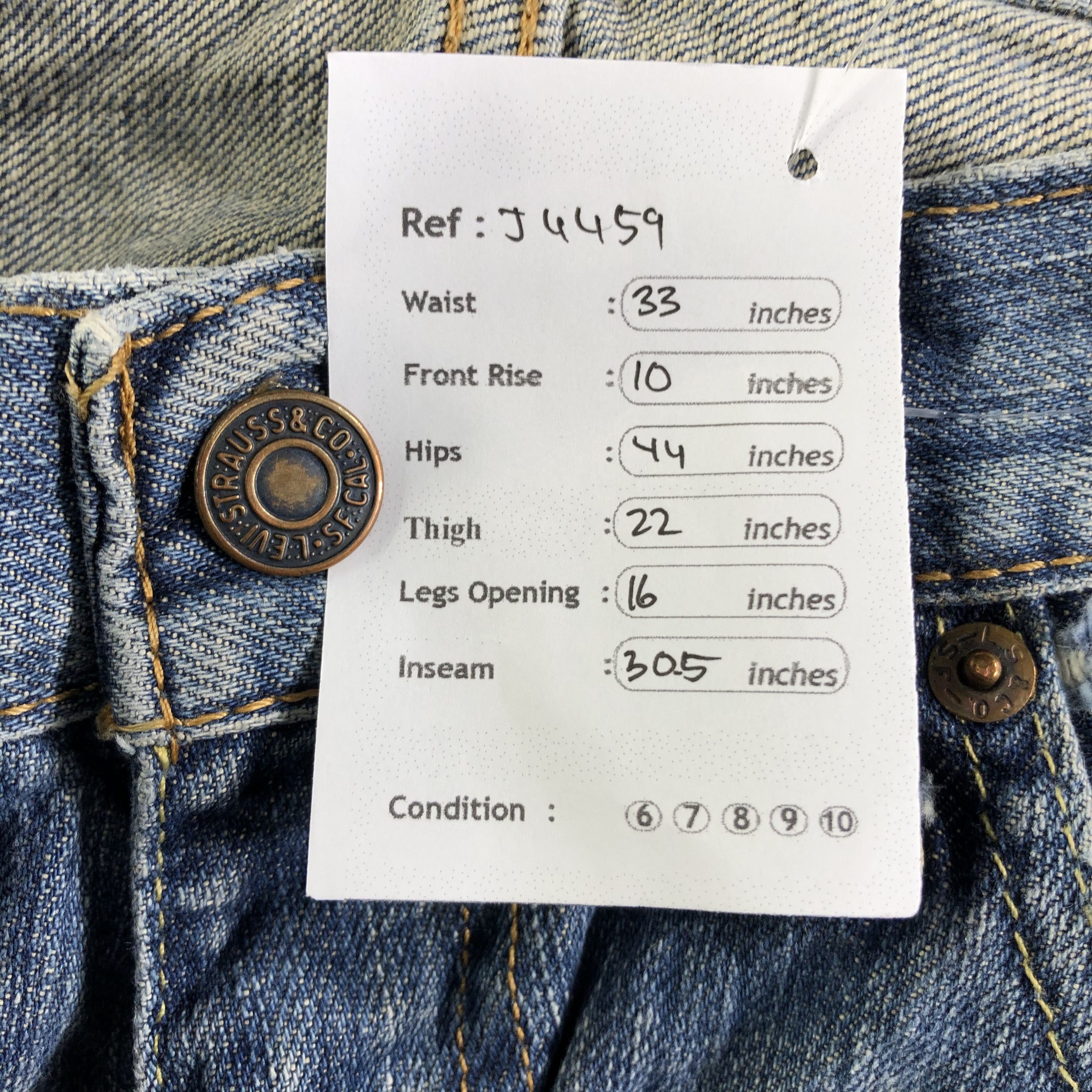 Levi's Vintage Levis 559 Jeans-J4459 Size US 33 - 11 Thumbnail