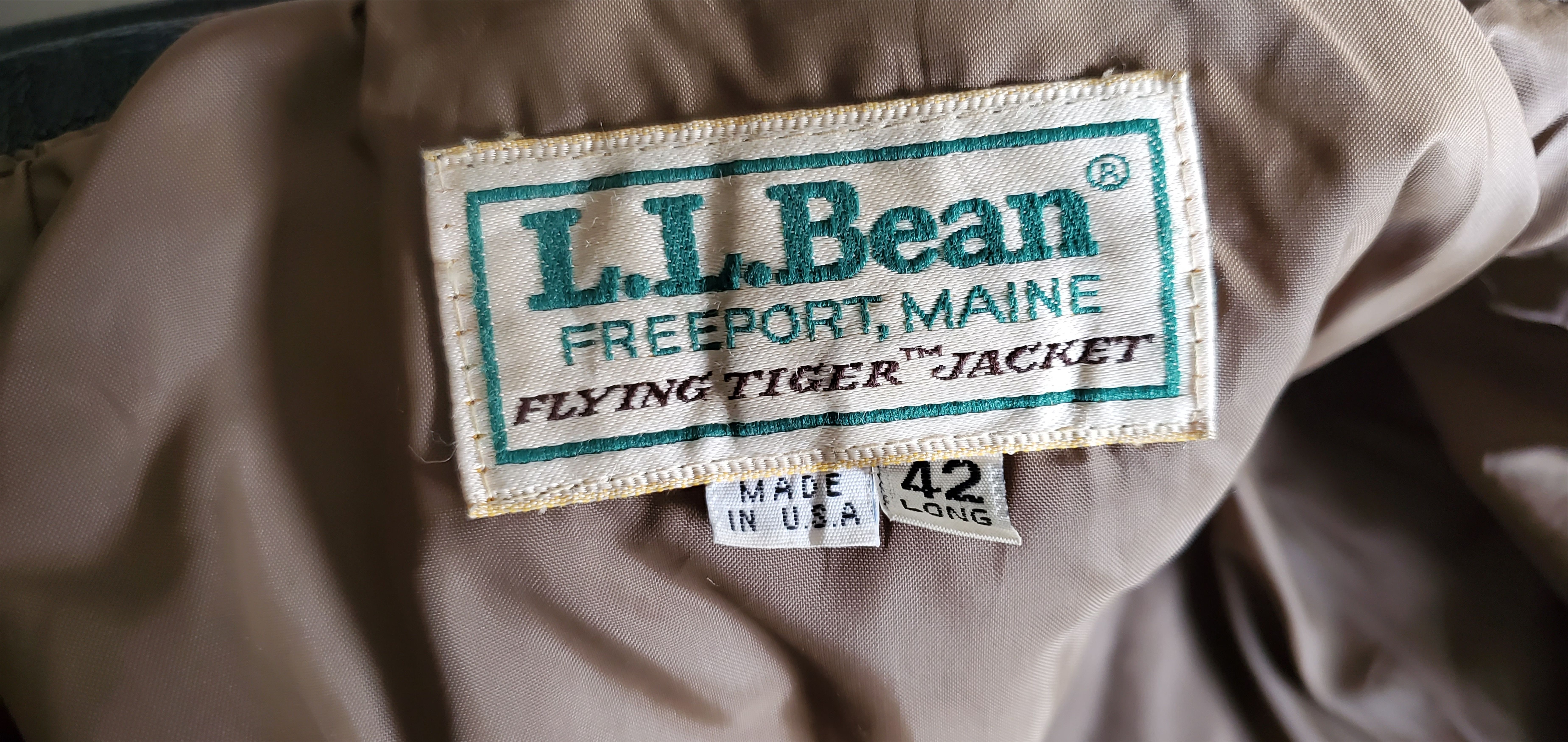 L.L. Bean Vintage L.L Bean Flying Tiger Goatskin Cockpit Jacket Size US S / EU 44-46 / 1 - 4 Thumbnail