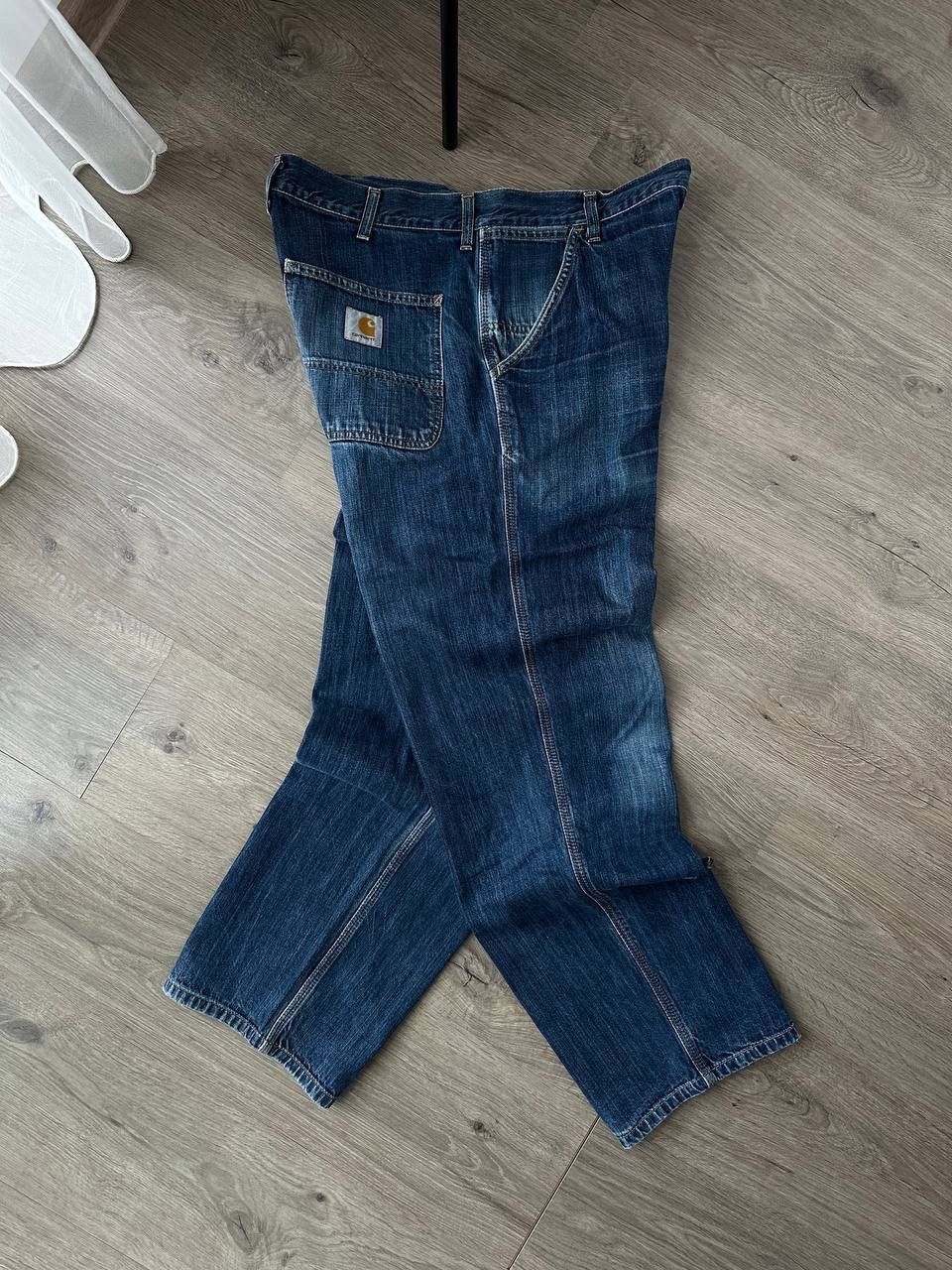 Carhartt × Carhartt Wip × Vintage Vintage Carhartt Simple Denim Distressed Faded Pants Size US 34 / EU 50 - 14 Thumbnail