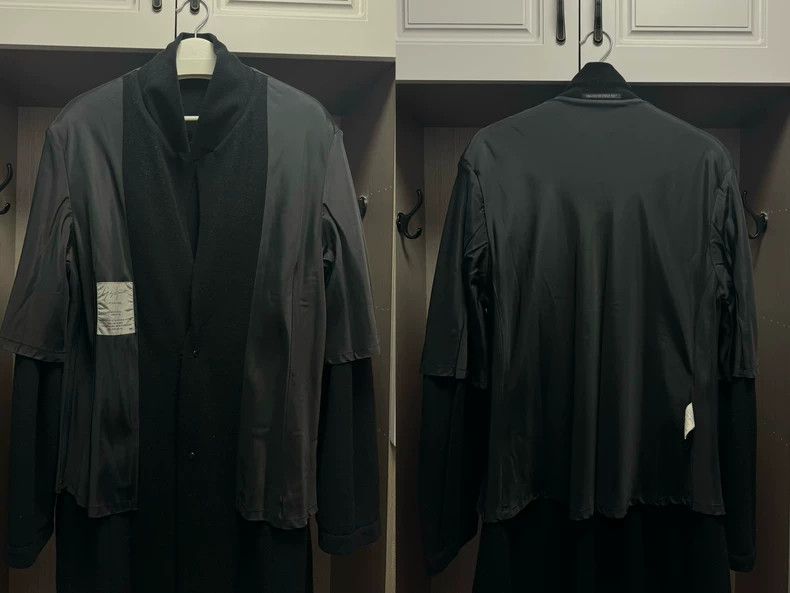 Yohji Yamamoto Yohji Yamamoto 99aw Musician Pleated Cashmere Coat 2502-Ne Size US M / EU 48-50 / 2 - 7 Thumbnail