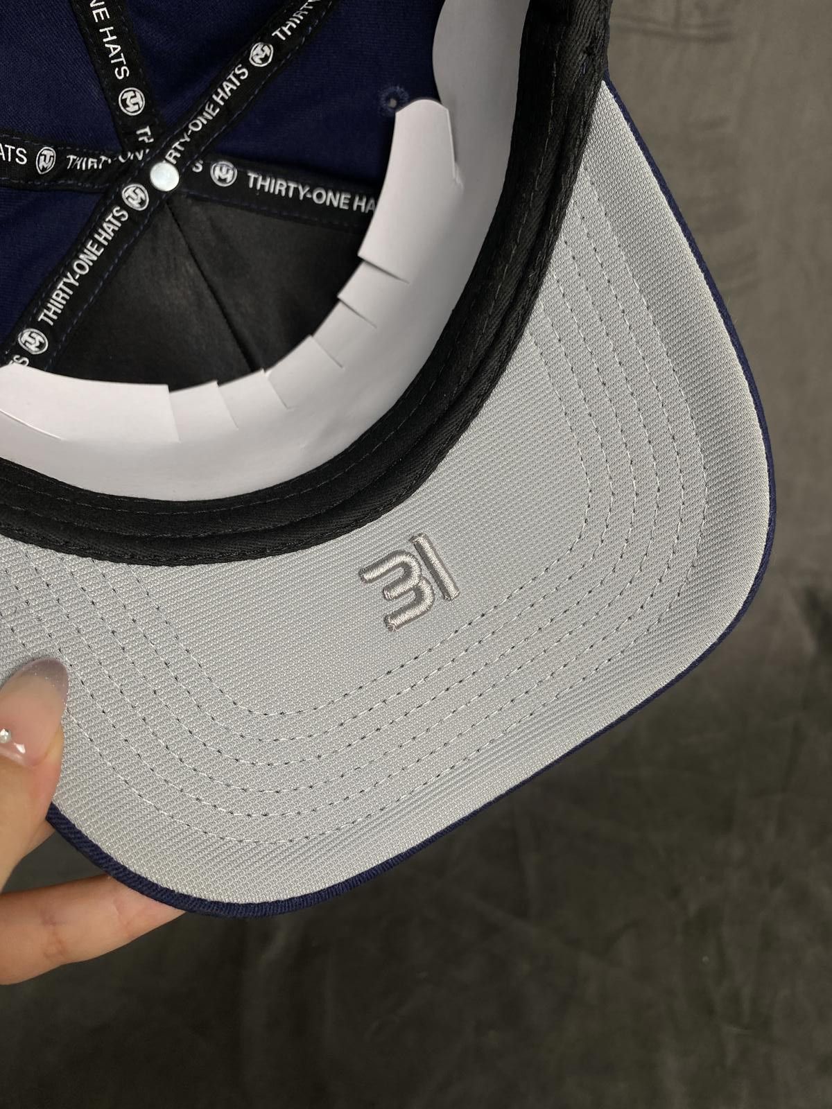 Designer Deadstock NY Bones Navy 31 Snapback Thirty One Hats OS Size ONE SIZE - 8 Thumbnail