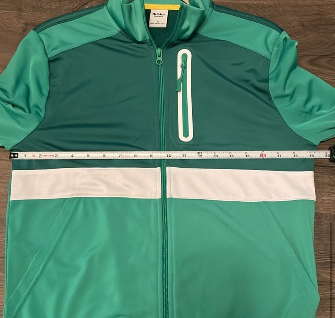 Bonobos Bonobos Fielder Green and White Track Jacket Size XS Size US XS / EU 42 / 0 - 5 Thumbnail