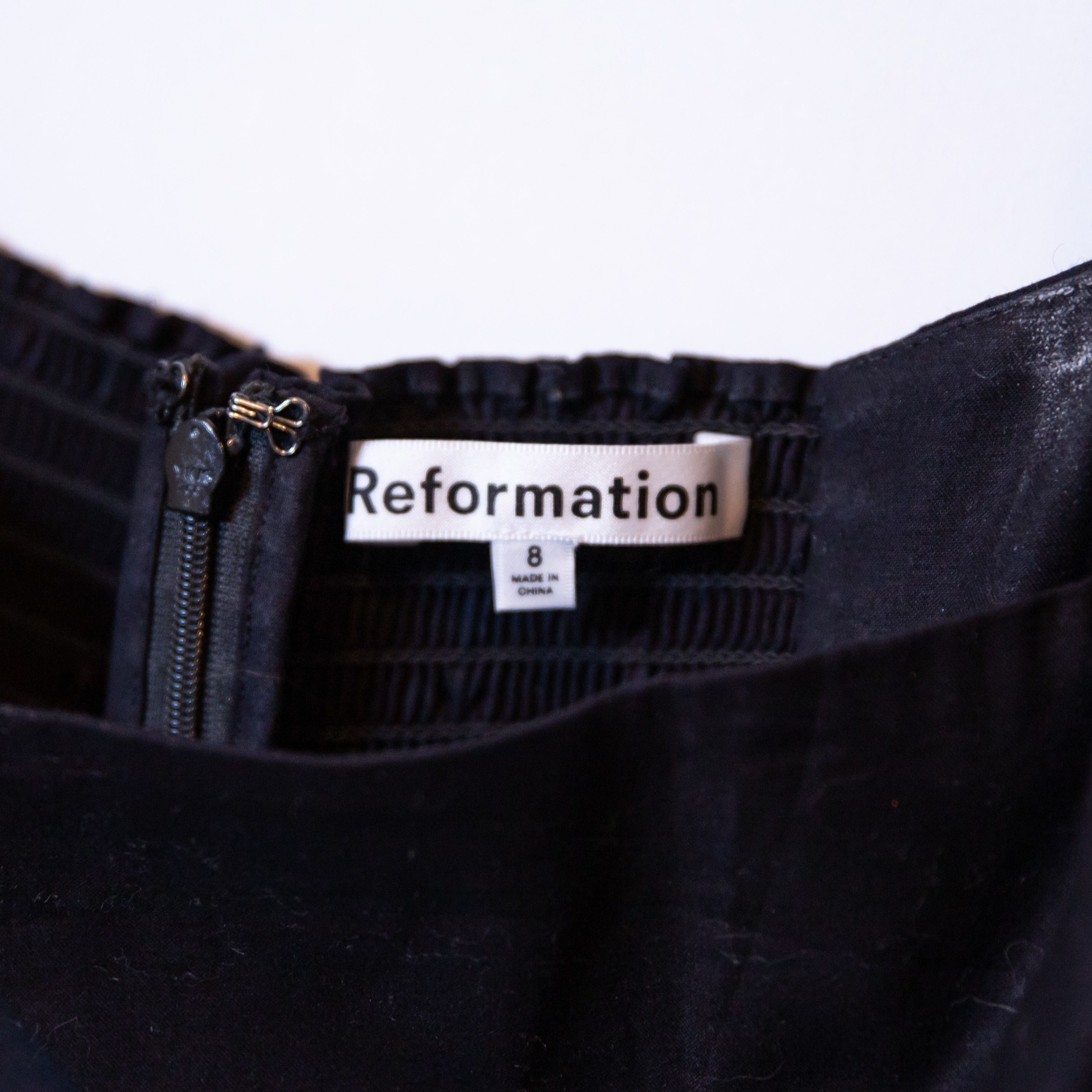 Reformation Reformation Michaela Cotton Poplin Square Neck Size M / US 6-8 / IT 42-44 - 2 Thumbnail