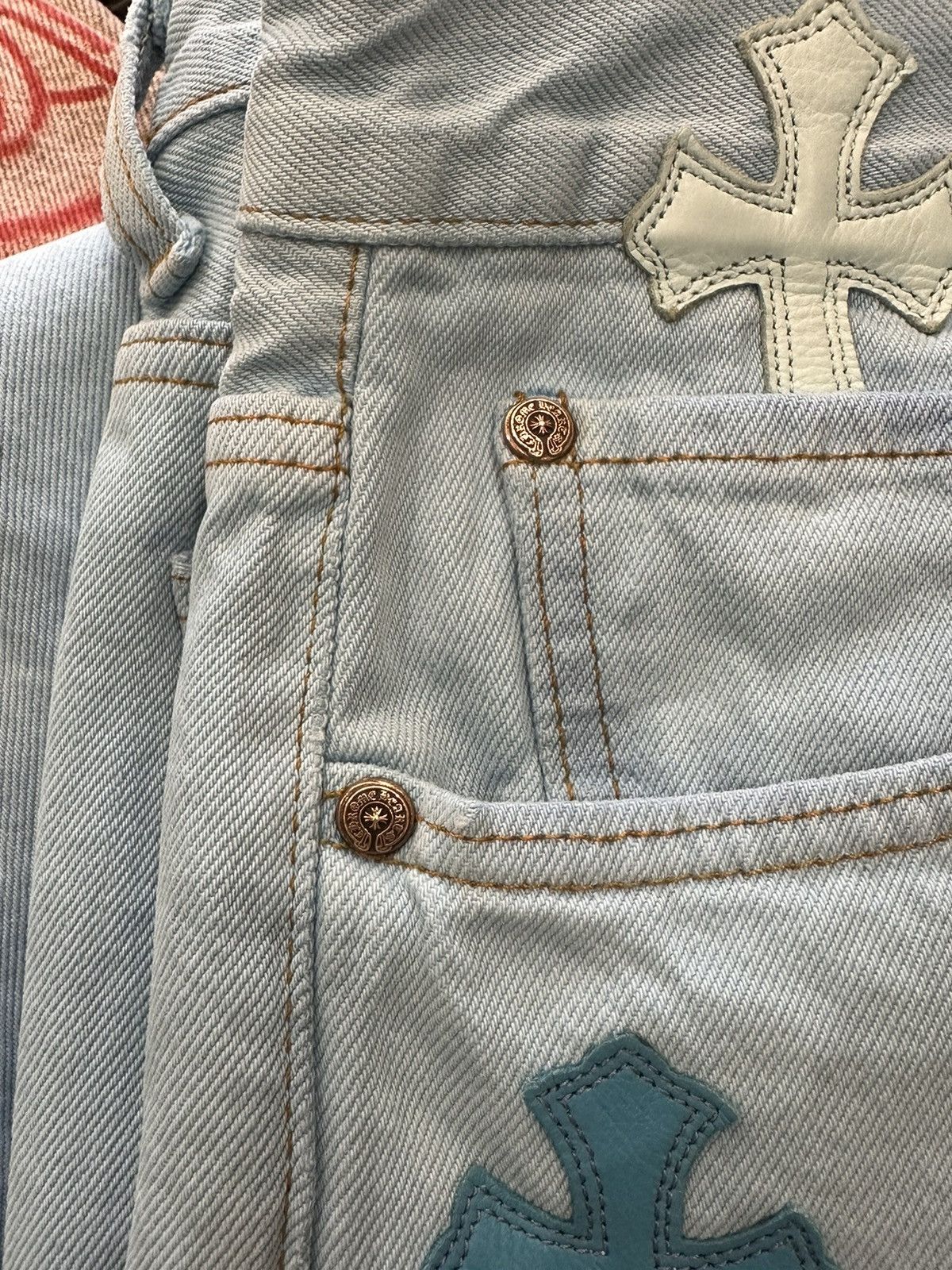 Chrome Hearts CHROME HEARTS DRAKE BABYBLUE LEVI CROSS JEANS XXXL 38 40 Size US 38 / EU 54 - 19 Thumbnail