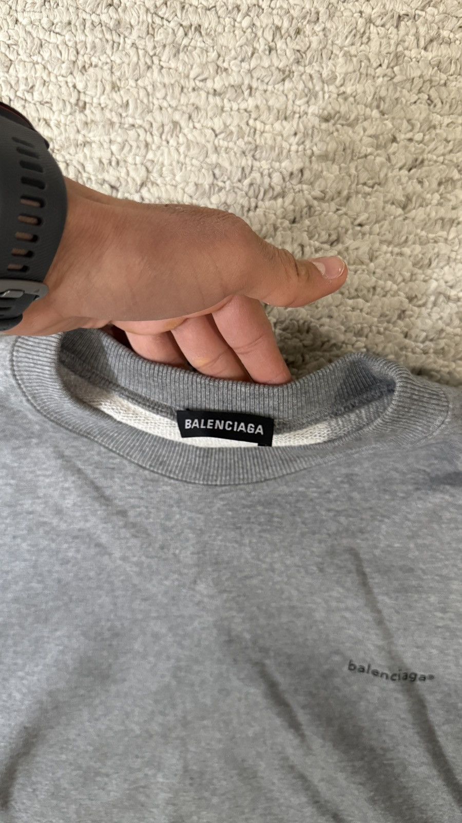 Balenciaga Balenciaga Simple Logo Crewneck Size US S / EU 44-46 / 1 - 3 Thumbnail