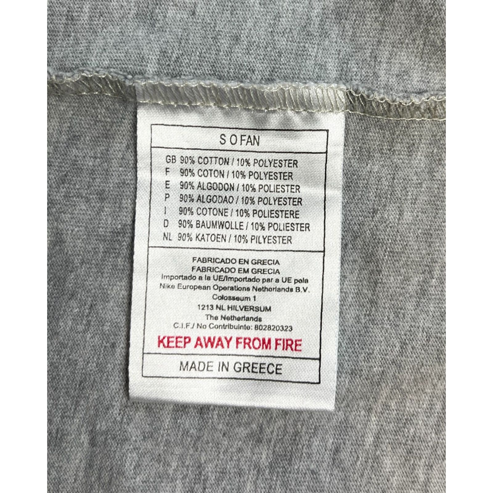 Nike Nike 2XL T-Shirt Men’s Vintage 90s Crew Neck Short Sleeve Gray Cotton Blend Logo Shirt Size US XXL / EU 58 / 5 - 4 Thumbnail