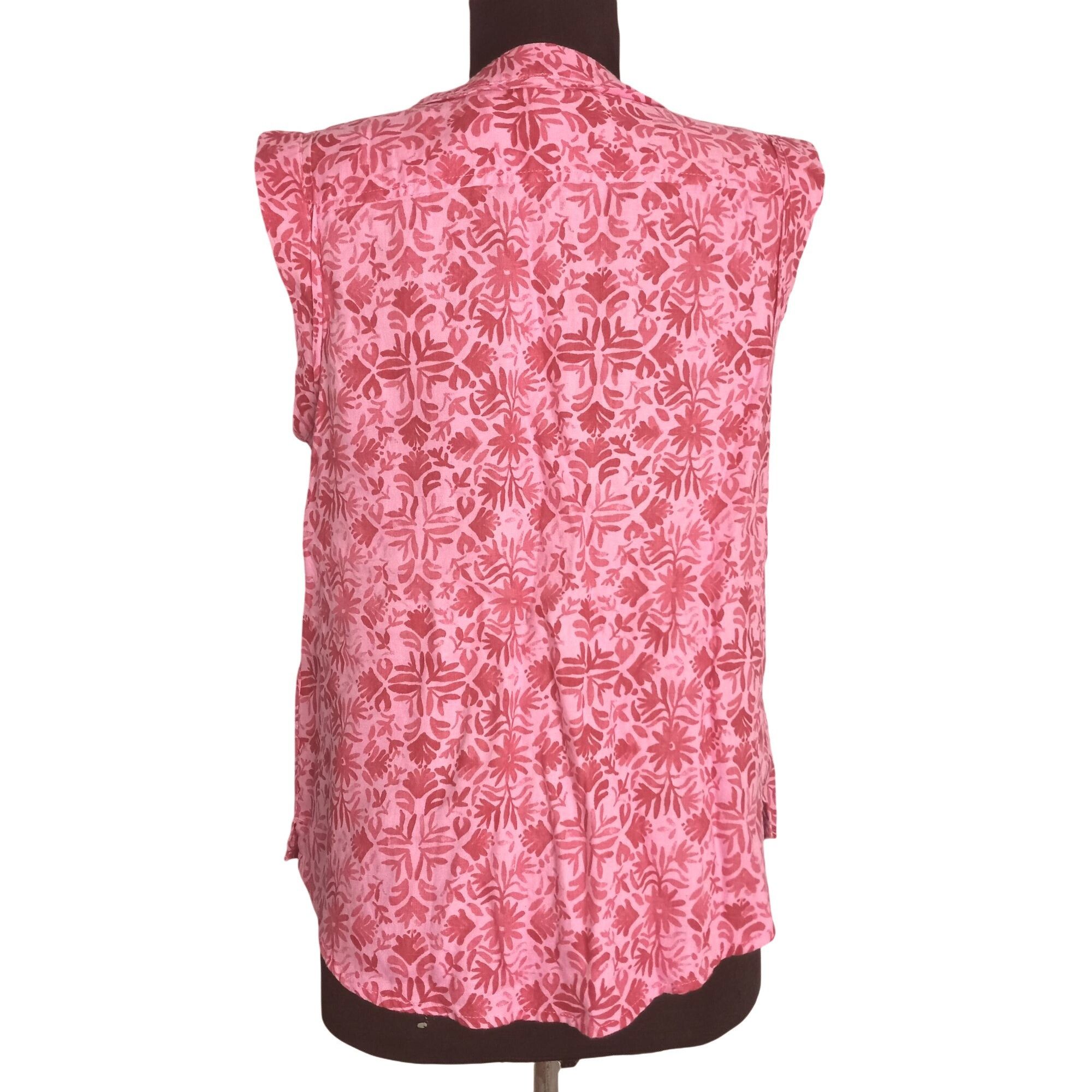 Vineyard Vines Vineyard Vines Size S Blouse Tunic Linen Tile Otami Tassel P Size S / US 4 / IT 40 - 2 Thumbnail