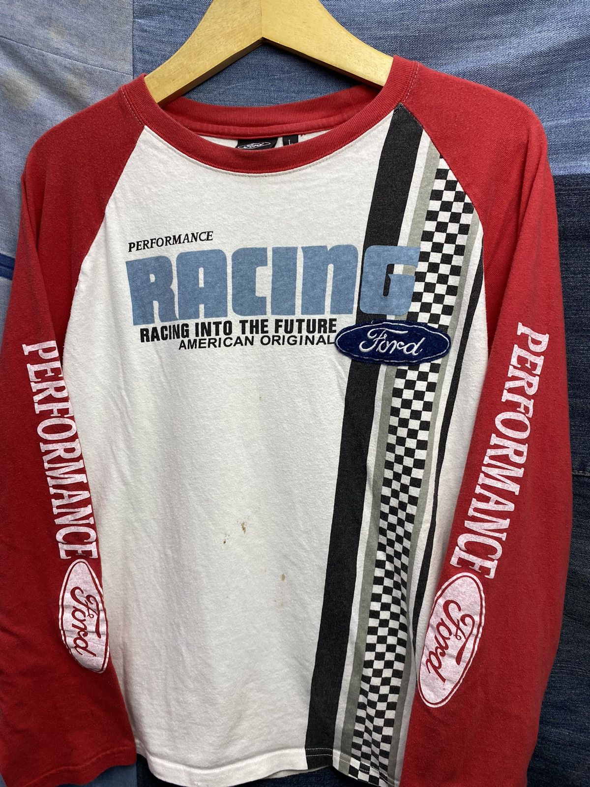 Ford × Vintage vintage Ford racing longsleeve cobra on wheels Size US L / EU 52-54 / 3 - 5 Thumbnail