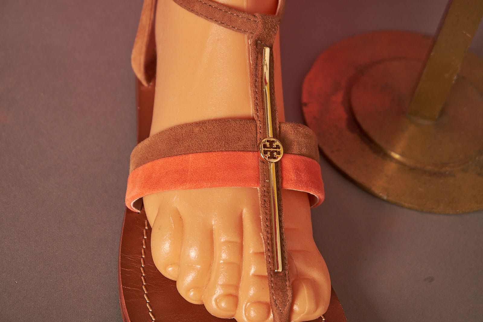 Tory Burch Tory Burch Suede Leather Sandals Shoes Size US 7.5 / IT 37.5 - 6 Thumbnail
