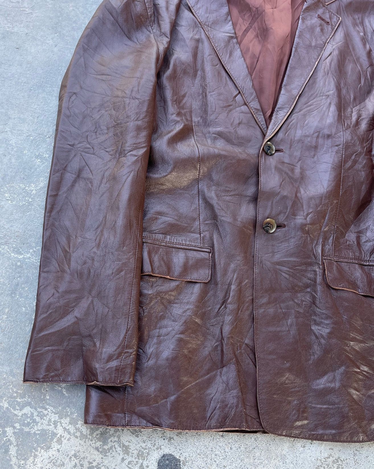Takeo Kikuchi TAKEO KIKUCHI SHEEP SKIN LEATHER COAT Size US L / EU 52-54 / 3 - 7 Thumbnail