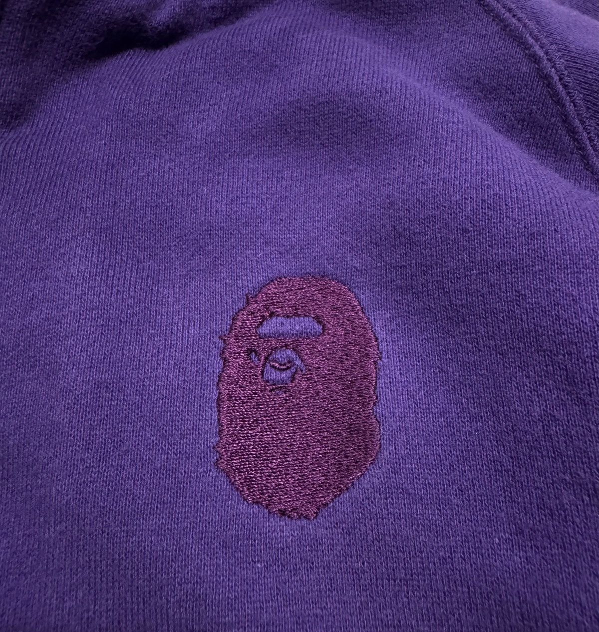 Bape Embroidered Sherpa Hoodie Size S / US 4 / IT 40 - 3 Thumbnail