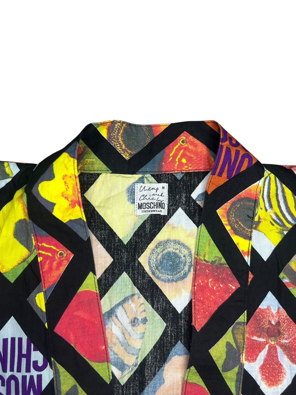 Moschino 90s Printed Wrap Top Size US M / EU 48-50 / 2 - 2 Thumbnail