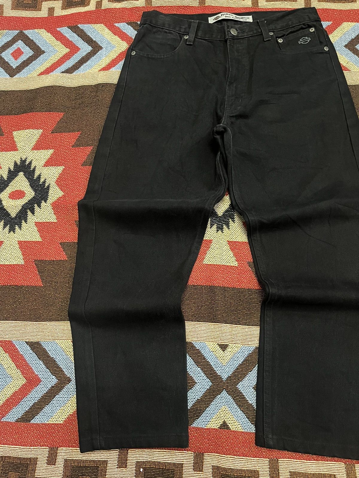 Harley Davidson 💀Harley Davidson Motor Cycles Jeans💀 Size US 32 / EU 48 - 2 Thumbnail