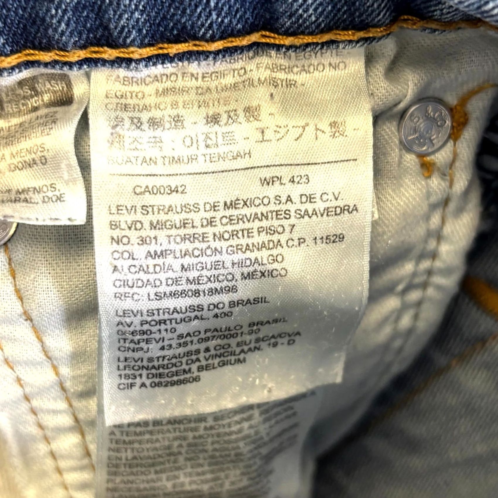 Levi's Levi's 514 Jeans Mens 33x32 Blue Denim Stretch 5-Pocket Casual Straight Shirt Size US 33 - 7 Thumbnail