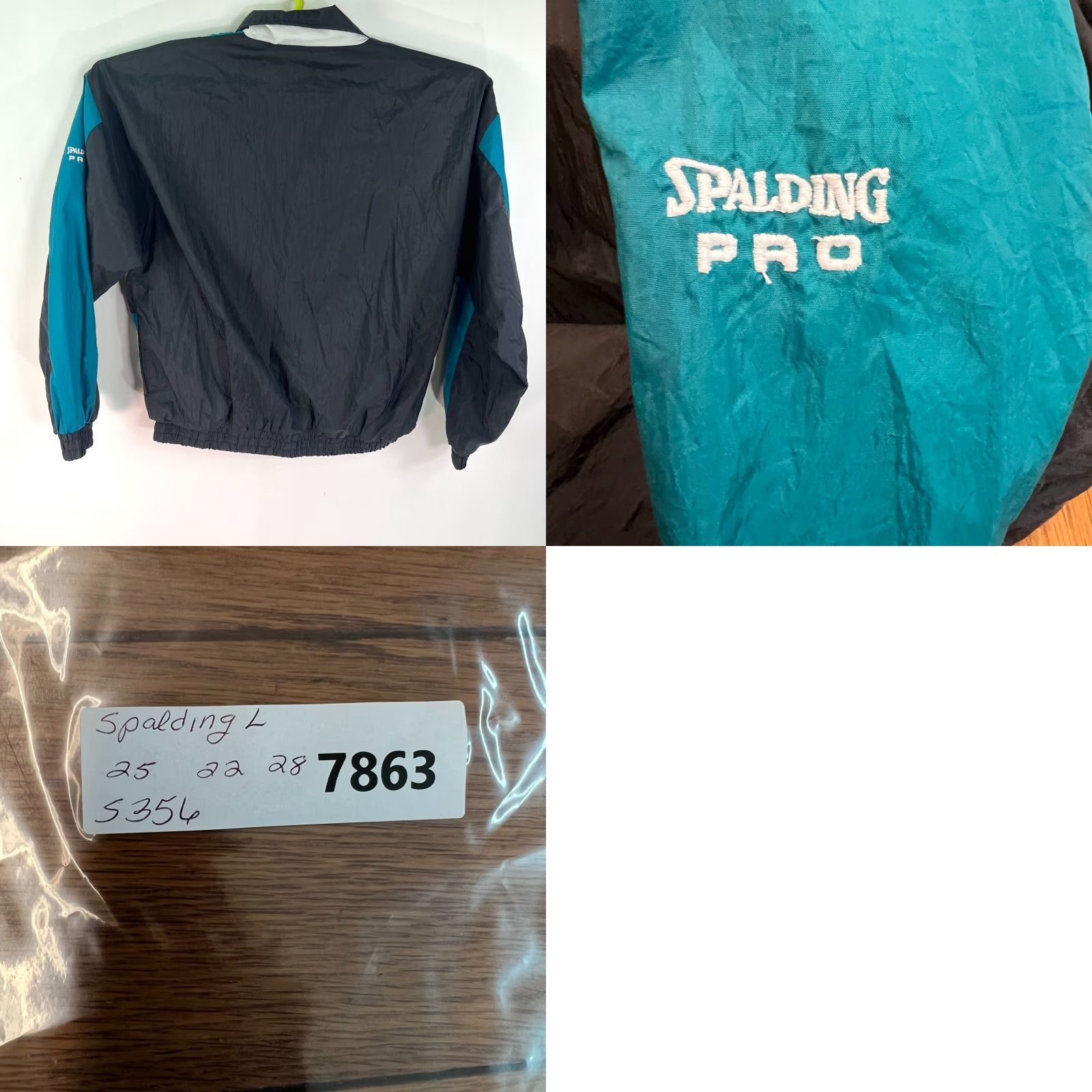 Spalding Spalding PRO Windbreaker Jacket Mens Large L Blue Vintage 80’s 90’s Size US L / EU 52-54 / 3 - 8 Thumbnail