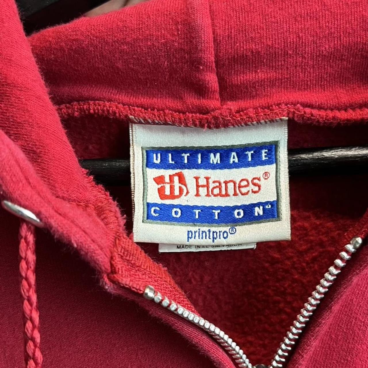 DC Comics 90s Hanes heavyweight Red The Flash zip up hoodie Size US XL / EU 56 / 4 - 4 Thumbnail