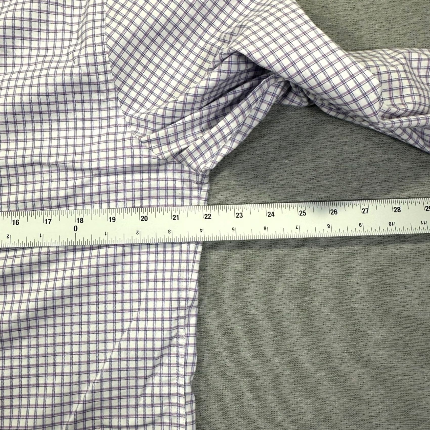 Vintage Twillory Untuckable Button-Down Shirt Men's M Long Sleeve Purple Micro-Check Button-Down Size US M / EU 48-50 / 2 - 4 Thumbnail