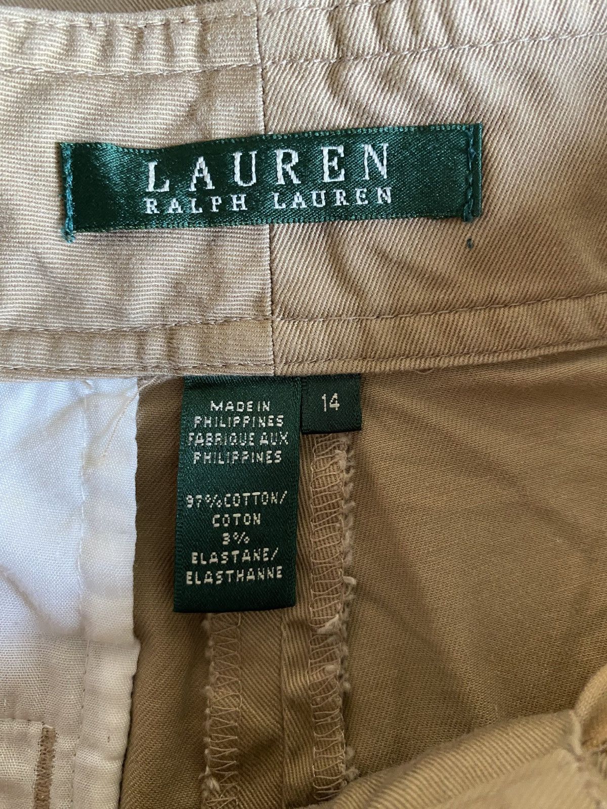Ralph Lauren LAUREN RALPH Beige Tailored Shorts with Gold Rope Belt Size 36" / US 14 / IT 50 - 9 Thumbnail
