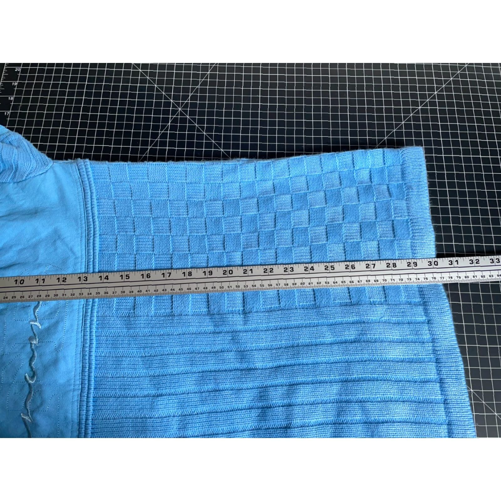 Vintage VINTAGE Platinum Life Y2K Mock Neck Sweater Adult Large Blue Chunky Knit Hip Hop Retro Mens Size US L / EU 52-54 / 3 - 6 Thumbnail