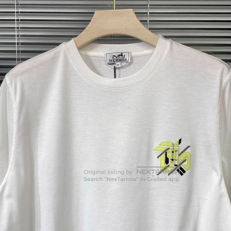 Hermes Hermes SS23 short sleeve T-shirt with horse head leather p Size M / US 6-8 / IT 42-44 - 6 Thumbnail