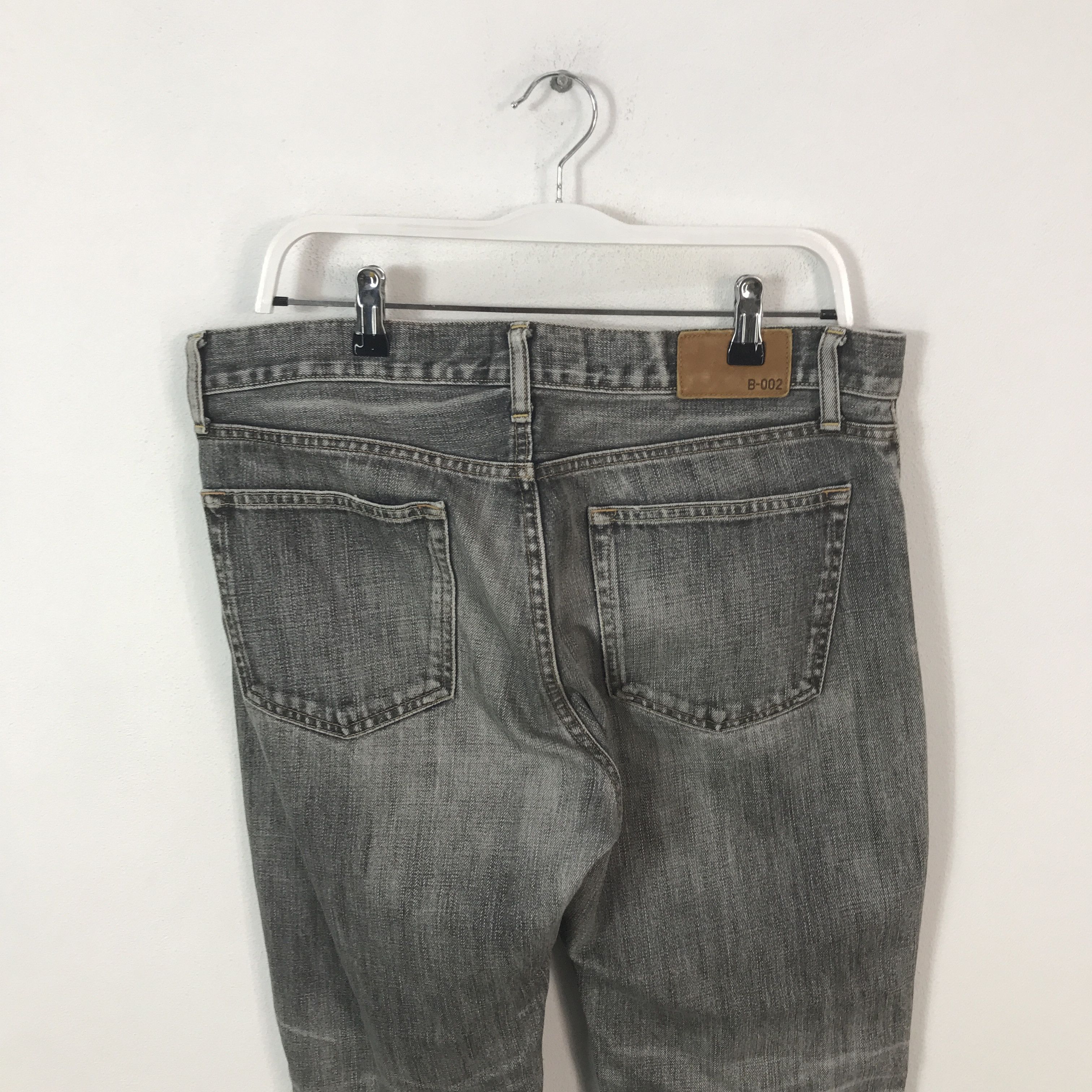 Japanese Brand Flared uniqlo japan Bootcut Denim black pants K54B18 Size US 35 - 5 Thumbnail