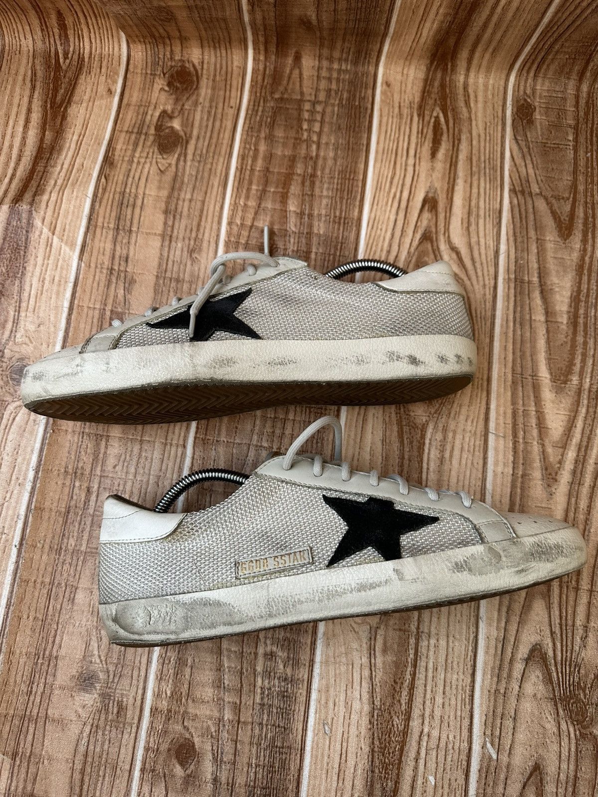 Golden Goose Golden Goose Superstar White Mesh GGDB Lowtops Size US 9 / EU 42 - 15 Thumbnail