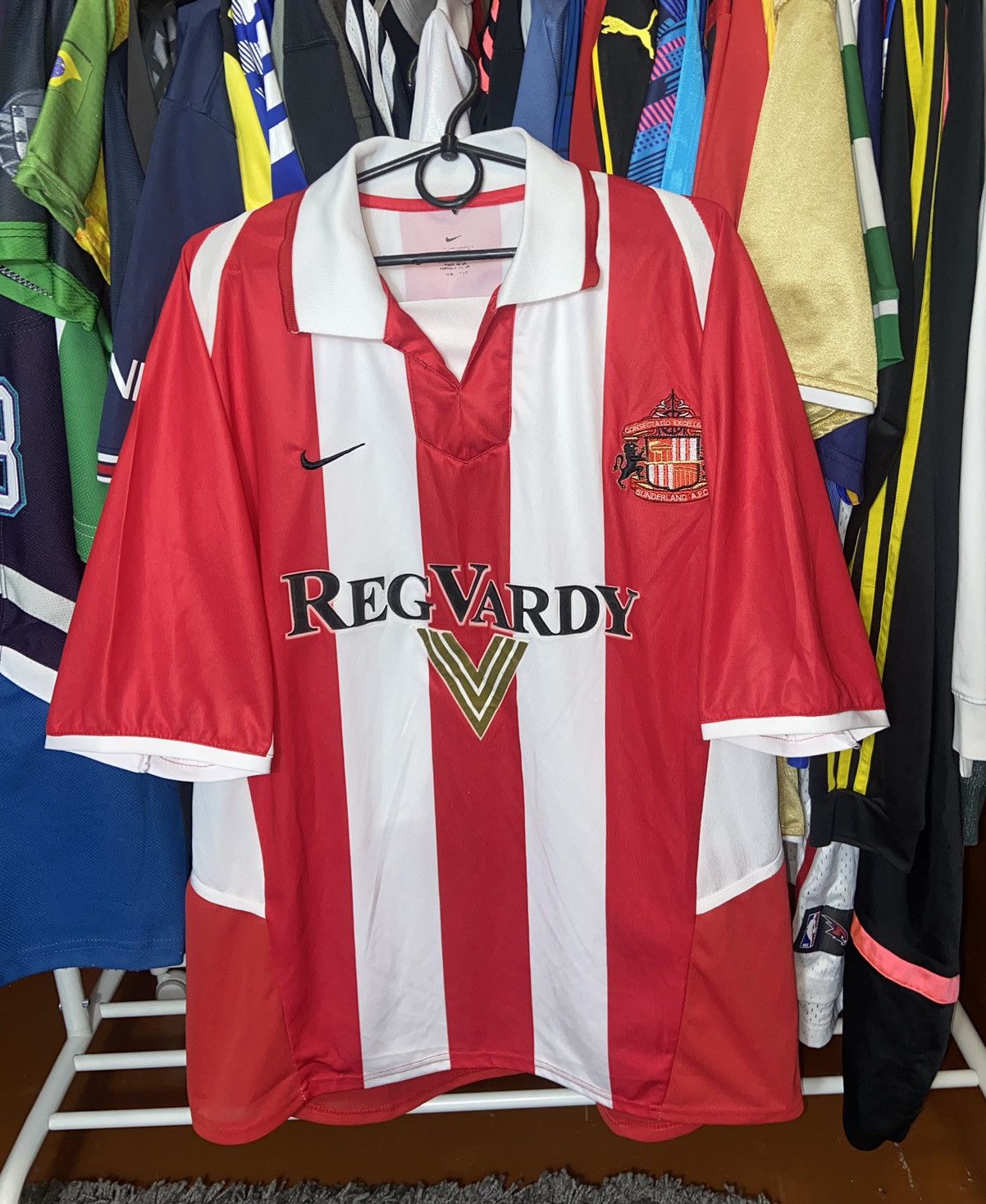 Vintage SUNDERLAND SOCCER JERSEY NIKE BLOCK CORE POLYESTER SHIRT Size US XL / EU 56 / 4 - 1 Thumbnail