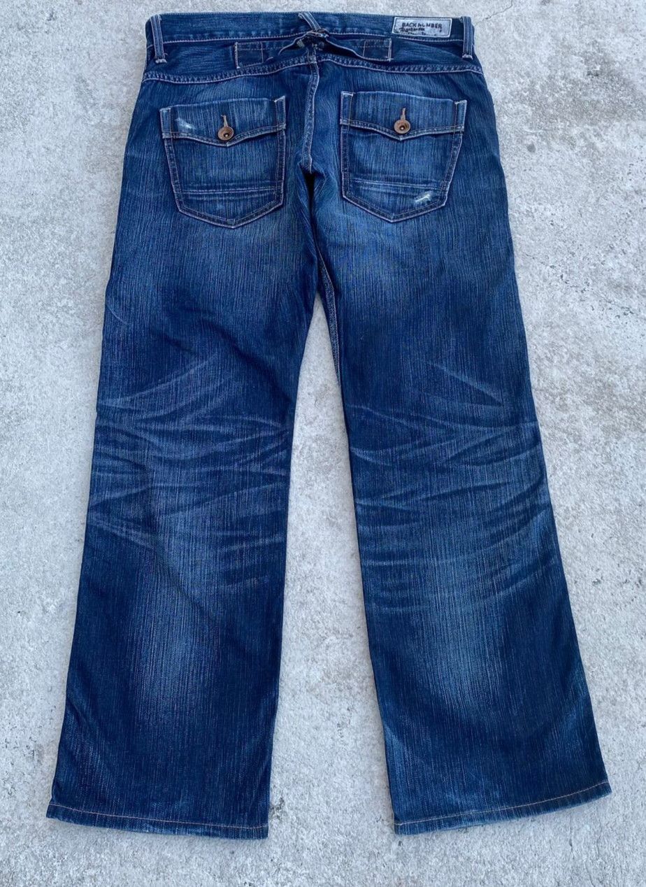 If Six Was Nine Vintage Back Number Black Label Distressed Denim Size US 32 / EU 48 - 2 Thumbnail