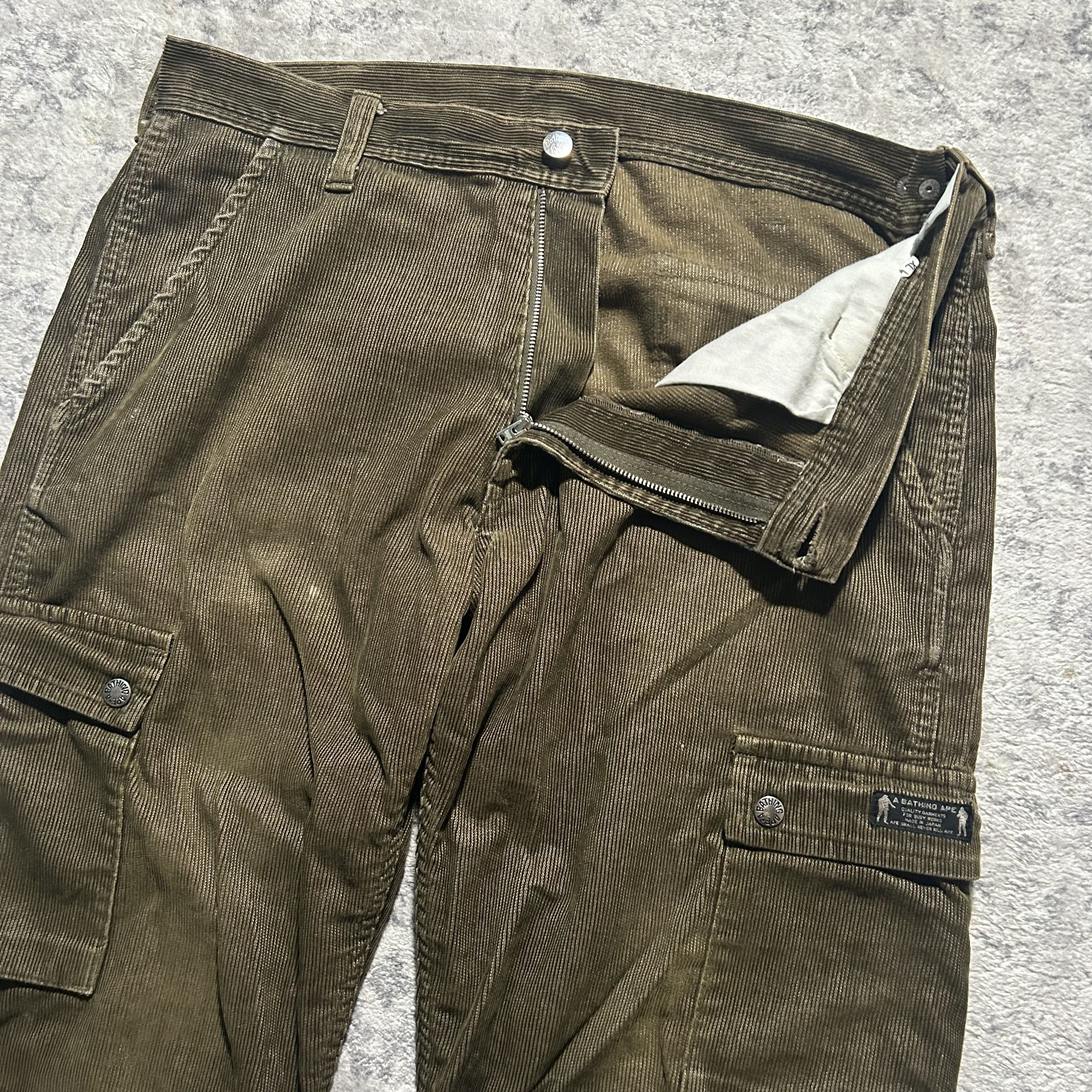 Bape Vintage Bape Corduroy Cargo Pants | XL Size US 32 / EU 48 - 7 Thumbnail