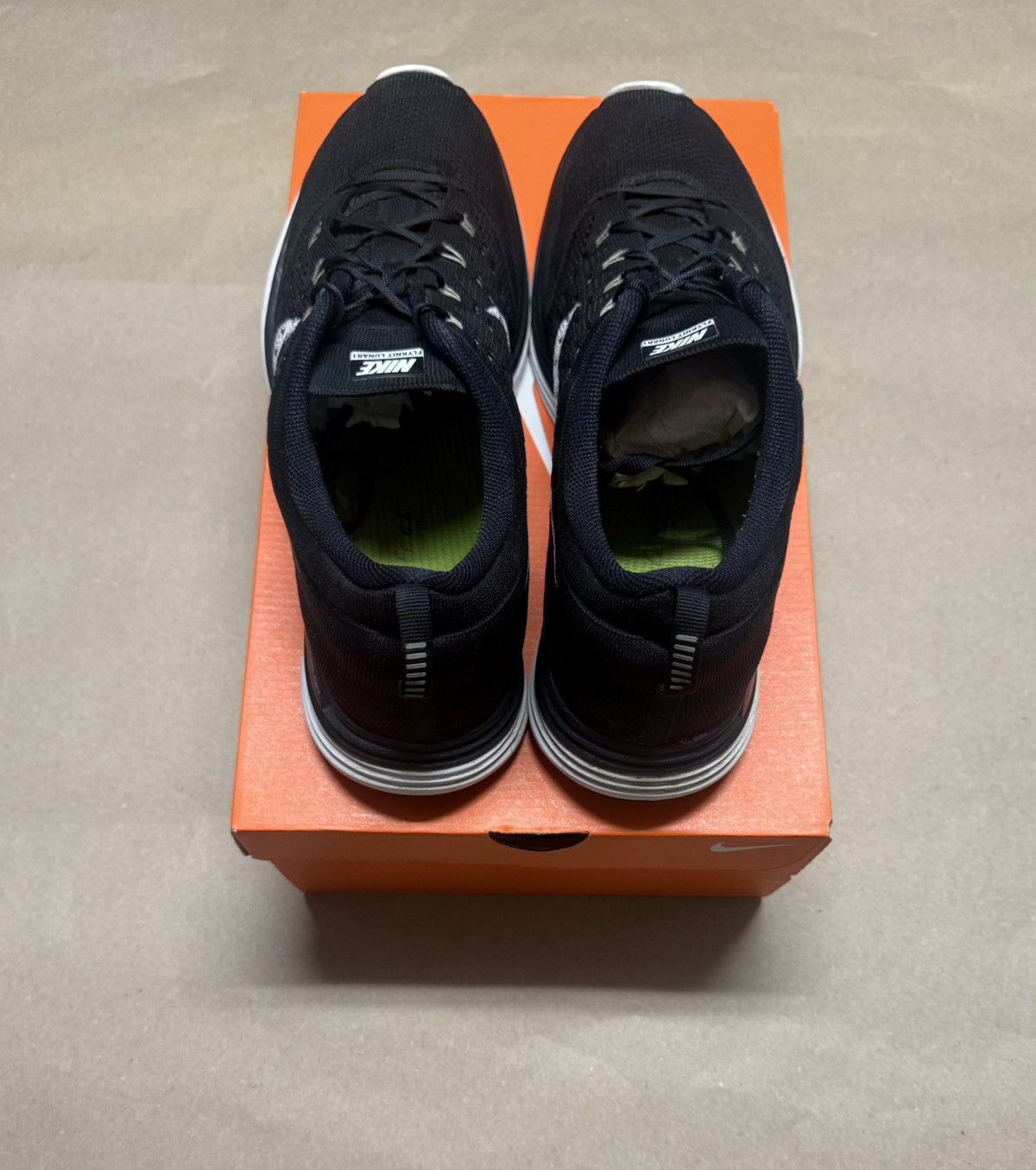 Nike Nike Flyknit Lunar 1+ Black White Mens size 14 running shoes Size US 14 / EU 47 - 4 Thumbnail