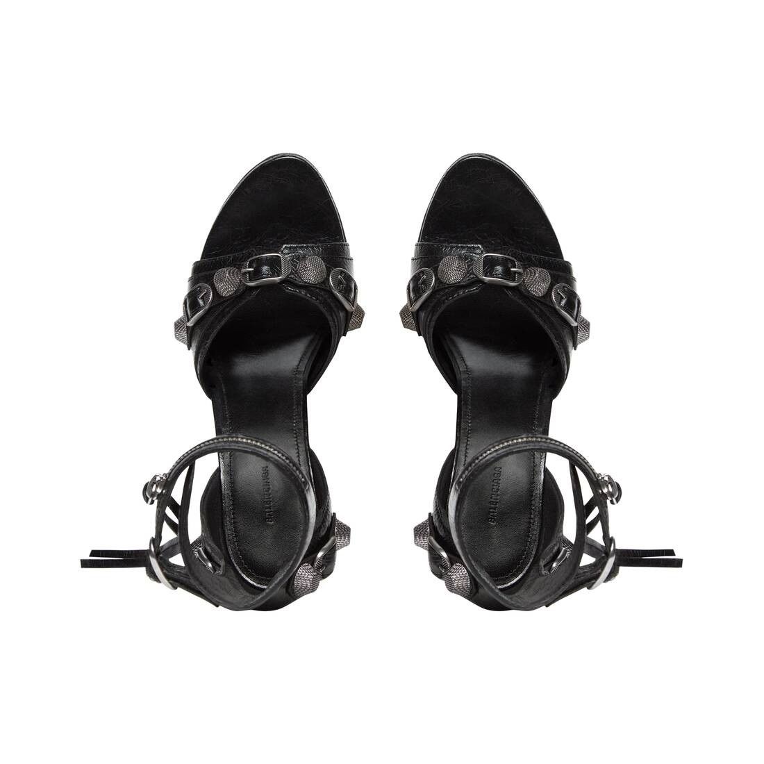 Balenciaga o1mt1gz0425 Cagole 110mm Sandals in Black Size US 8 / IT 38 - 8 Thumbnail