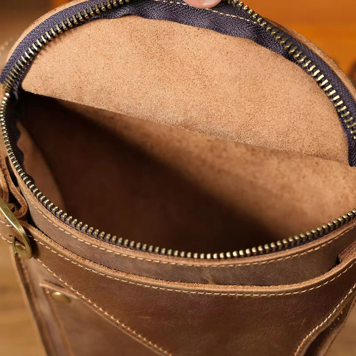 Leather Genuine Leather Clutch Bag Size ONE SIZE - 3 Thumbnail