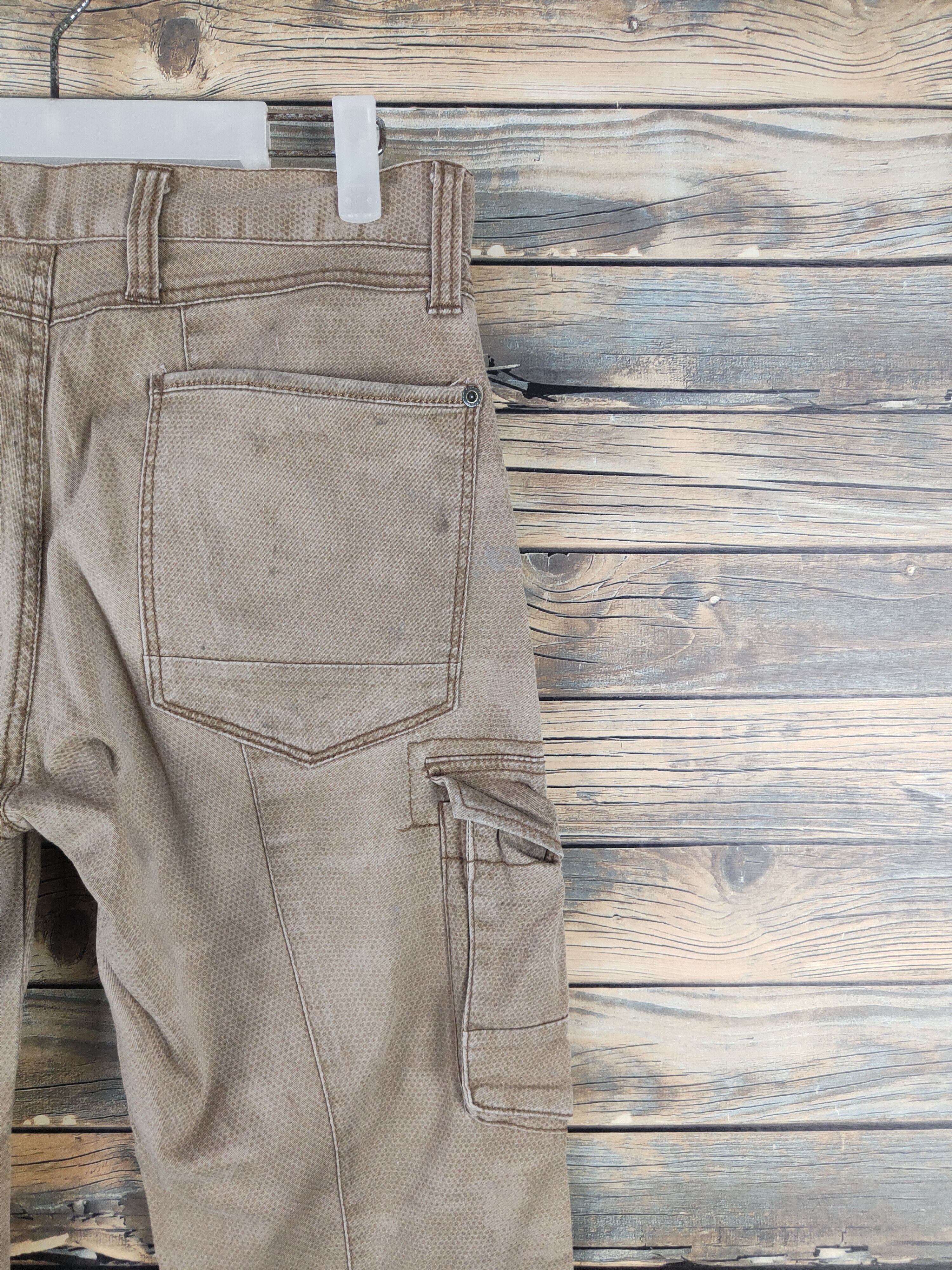 Japanese Brand DL Japanese Brand Beige Multipocket Cargo Pants #46-276T Size US 31 - 11 Thumbnail