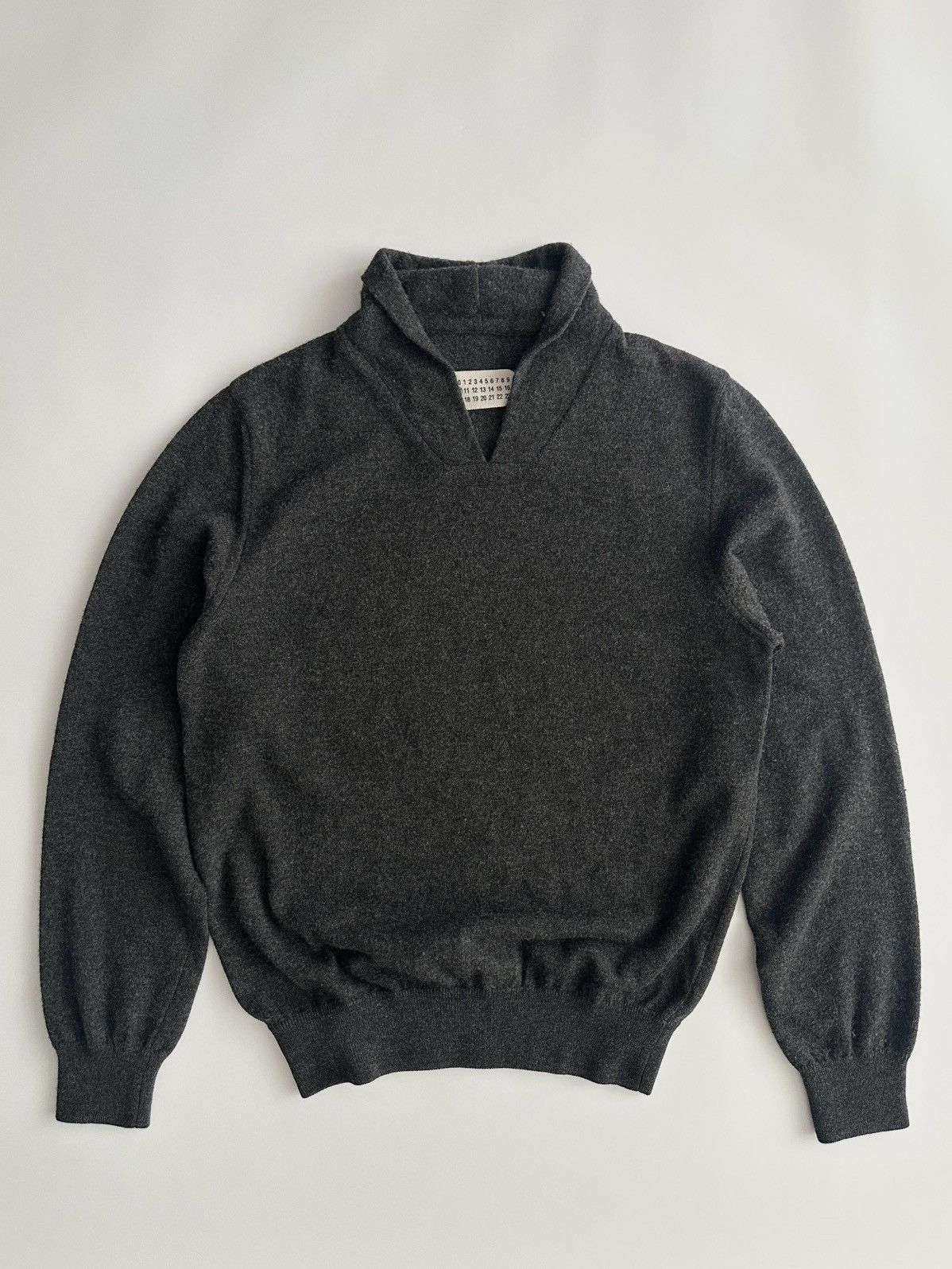 Martin Margiela FW08 Shawl Collar Wool Sweater