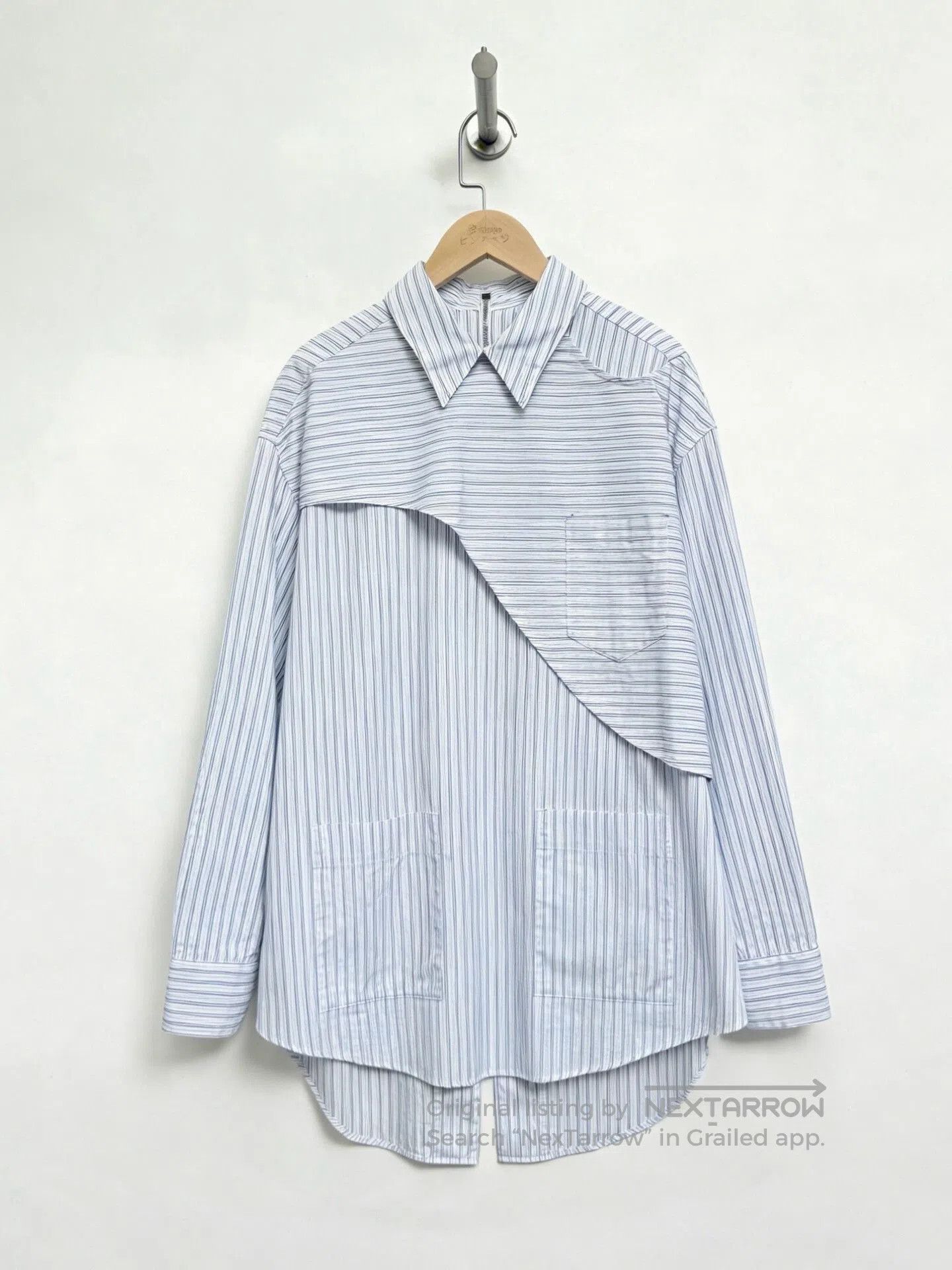 Japanese Brand Yuki Hashimoto Asymmetric Cut Shirt. Size US S / EU 44-46 / 1 - 1 Thumbnail