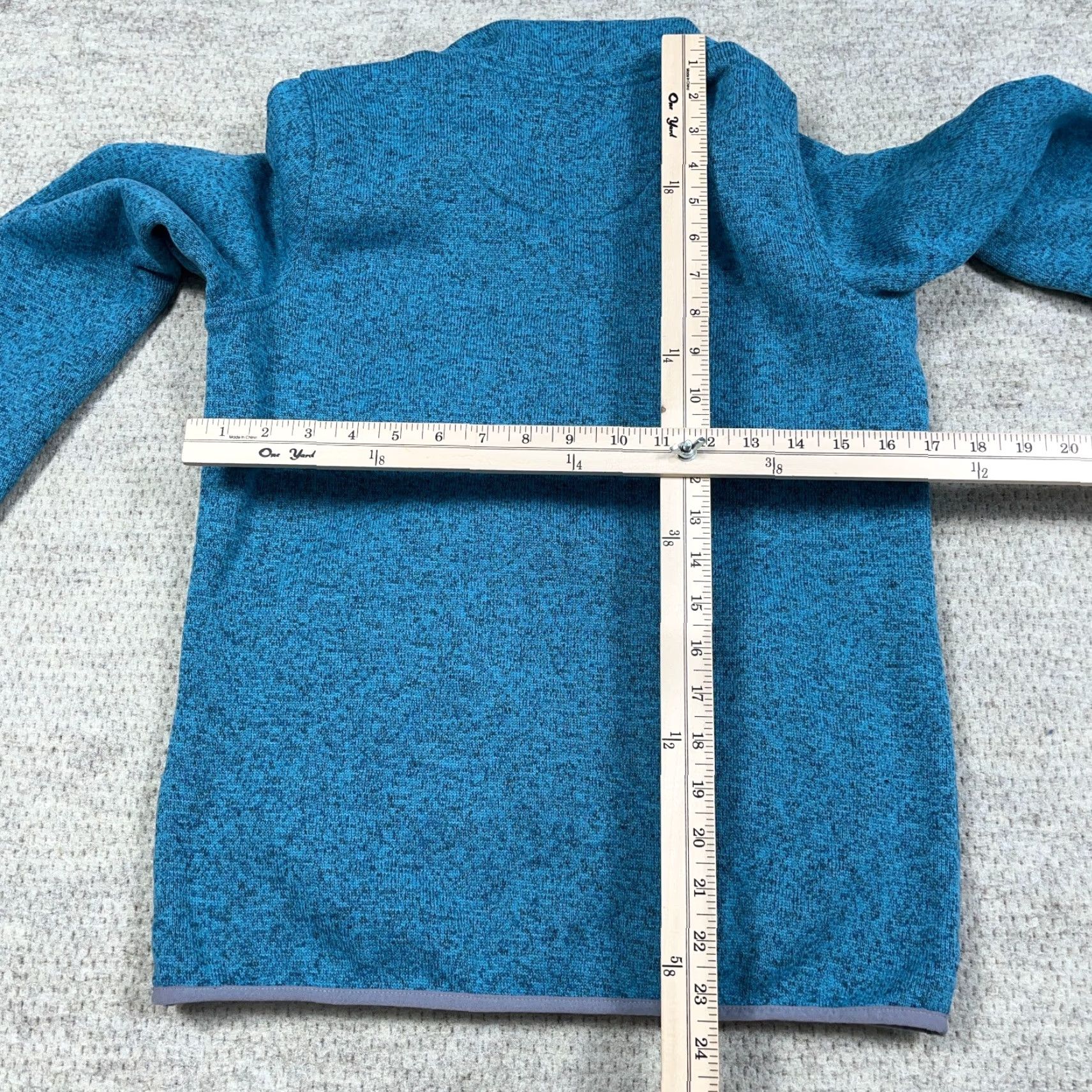 Vintage LL Bean Sweater Women Small Light Blue Pullover Snap T Pockets Heather Ladies Size S / US 4 / IT 40 - 5 Thumbnail