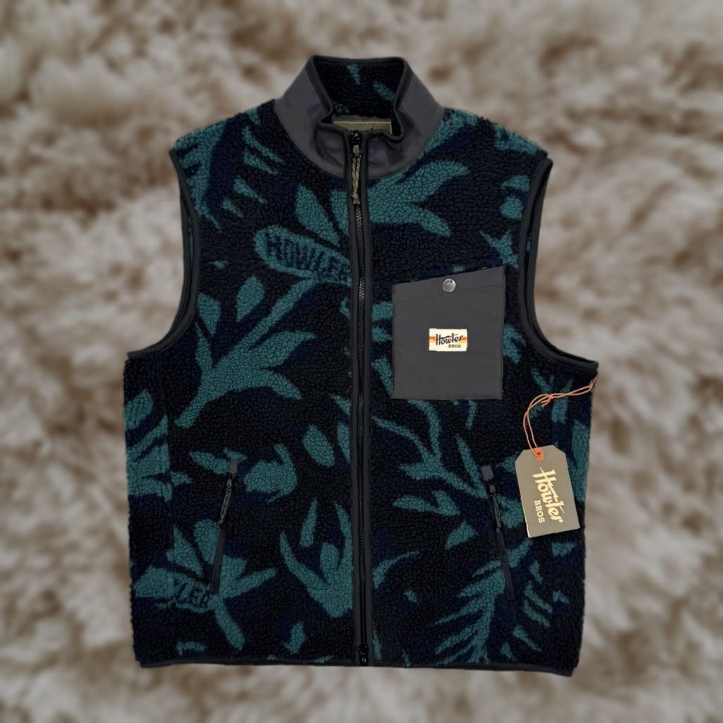 VINTAGE? No — Howler Brothers Chisos Fleece Vest Sherpa Full Zip Mens Small NWT