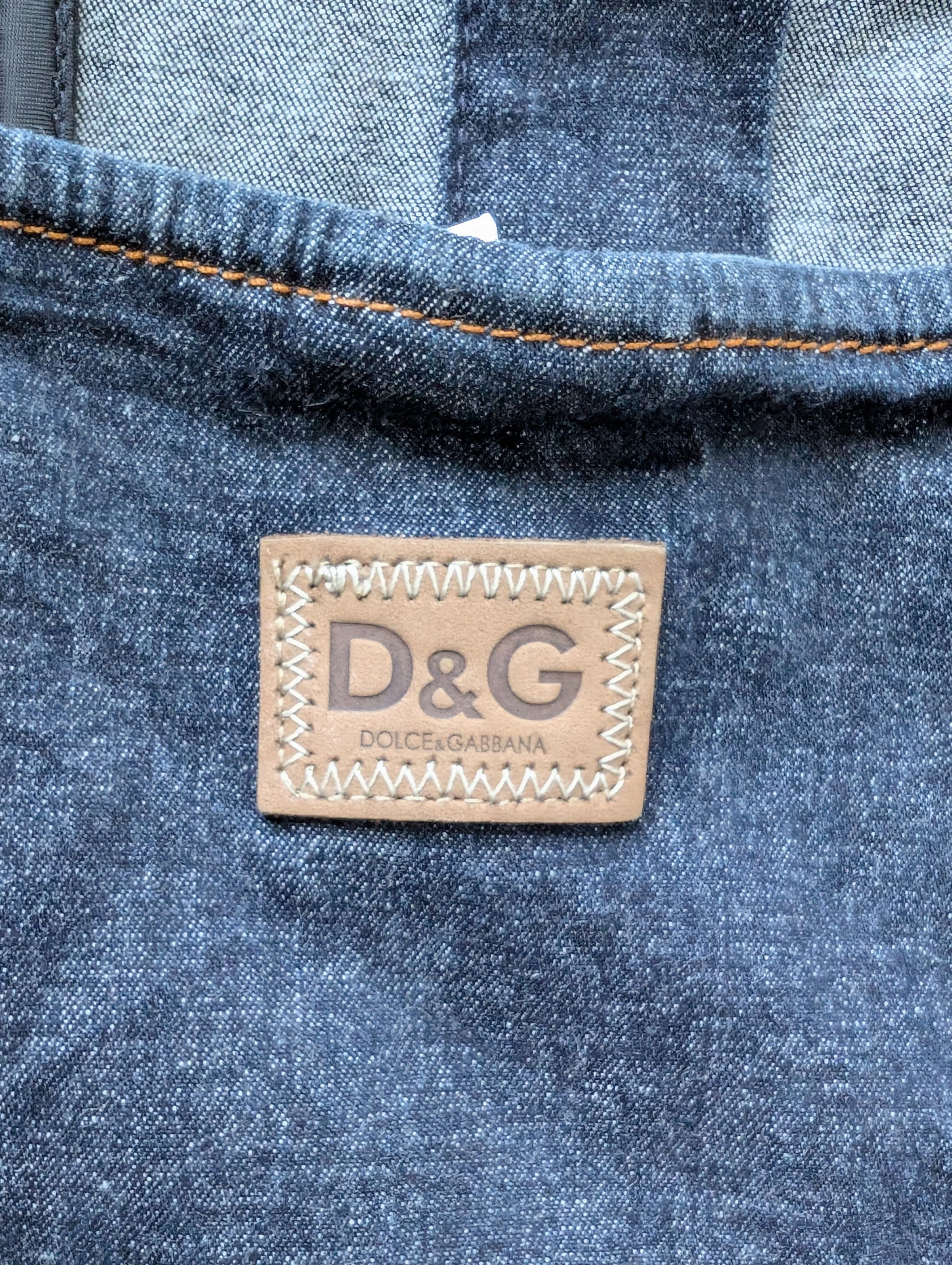 Dolce & Gabbana Dolce & Gabbana Denim Corset Size L / US 10 / IT 46 - 4 Thumbnail