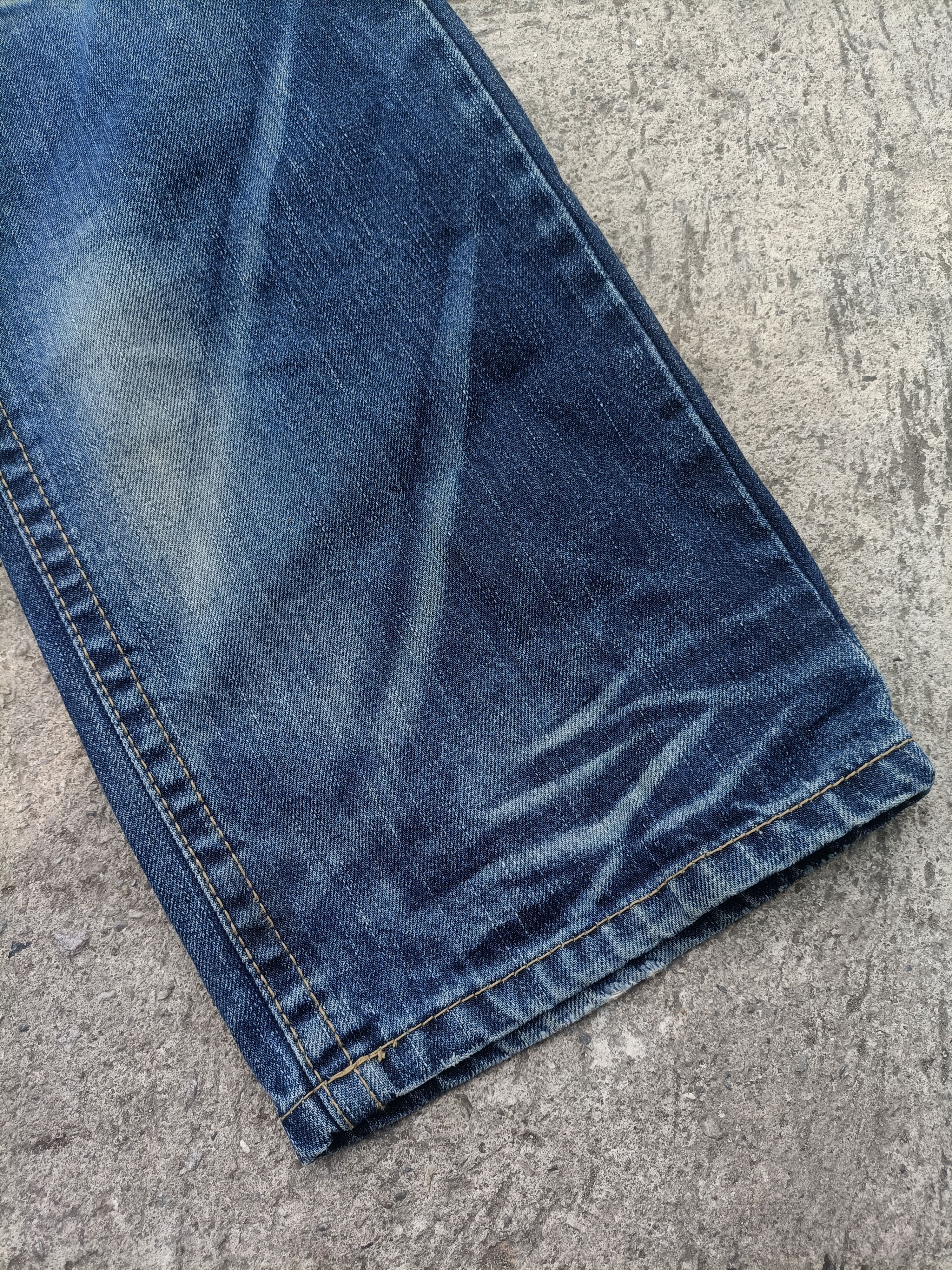 Japanese Brand Lolita Jeans Distressed Denim Pants by Yoshitomo Nara Blue Size US 34 / EU 50 - 10 Thumbnail