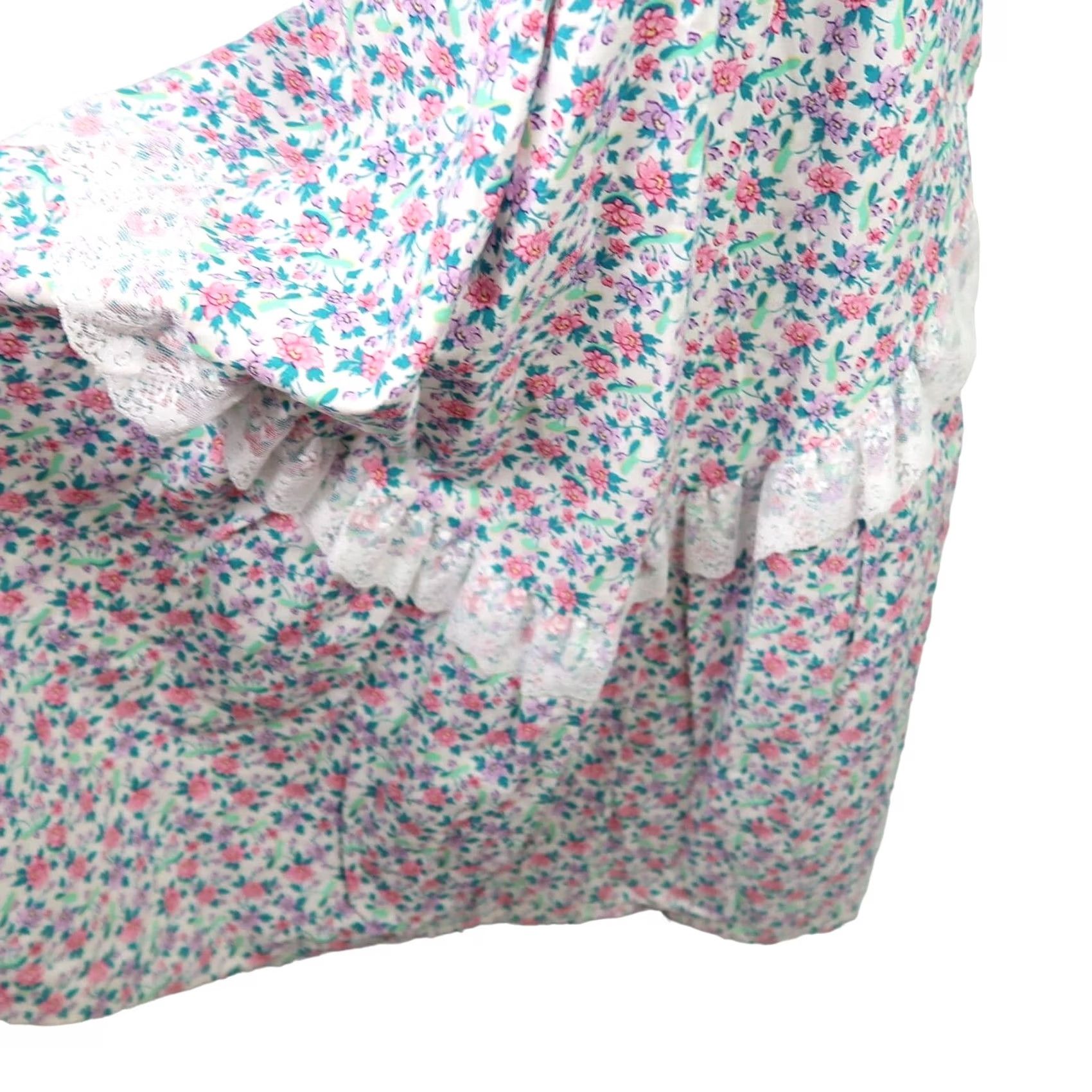 Vintage VINTAGE Liberty House Hawaii Maxi Dress Shirt Girls 5 White Floral Bohemian 1970s Cotton Casual Autumn Size S / US 4 / IT 40 - 5 Thumbnail
