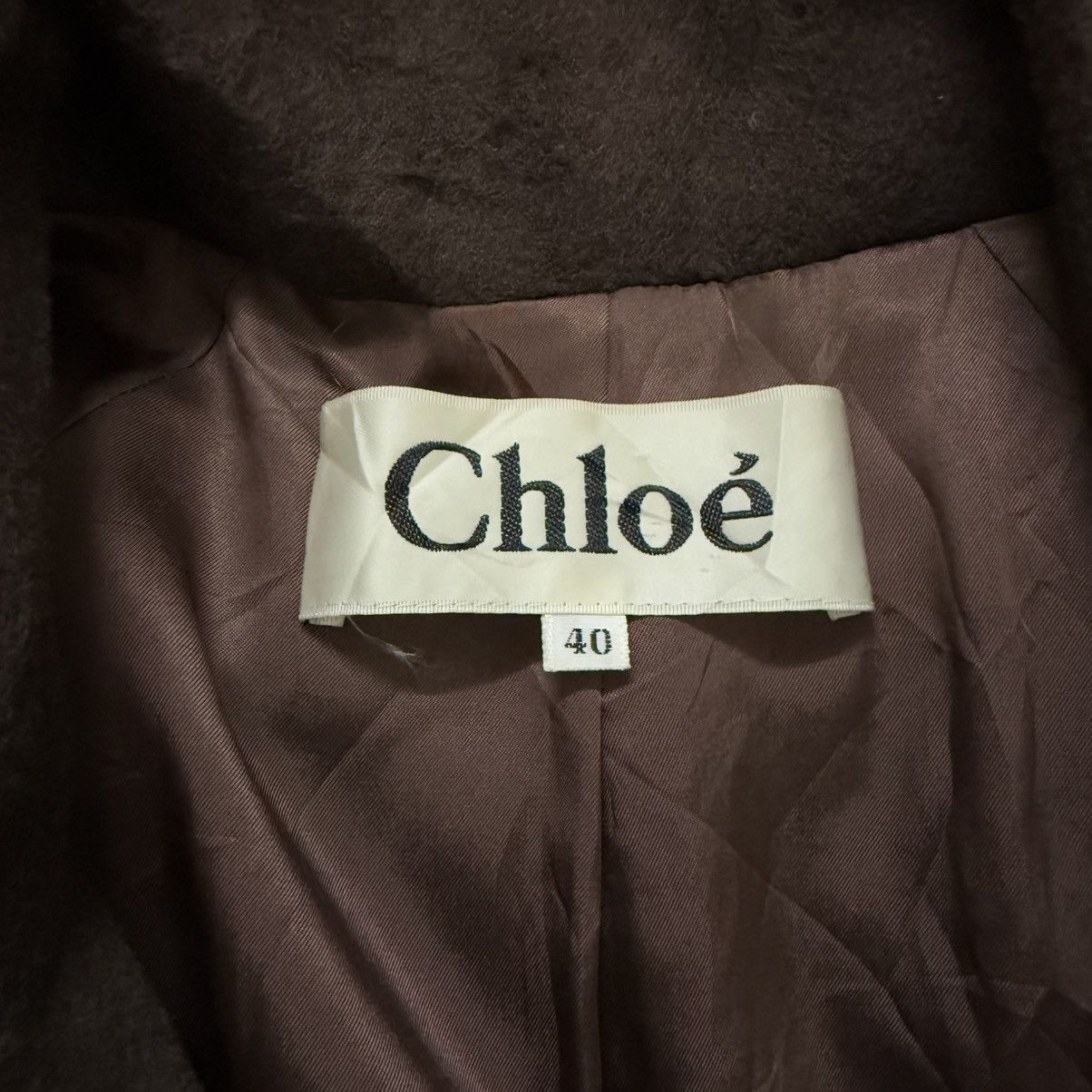 Chloe Vintage Chloè Wool Teddy Coat Jacket Size L / US 10 / IT 46 - 6 Thumbnail