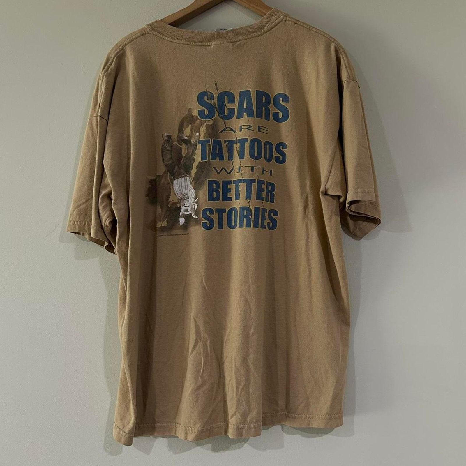 Gildan Y2K Cowboys Scars Are Tattoos With Better Stories Size US XL / EU 56 / 4 - 1 Thumbnail