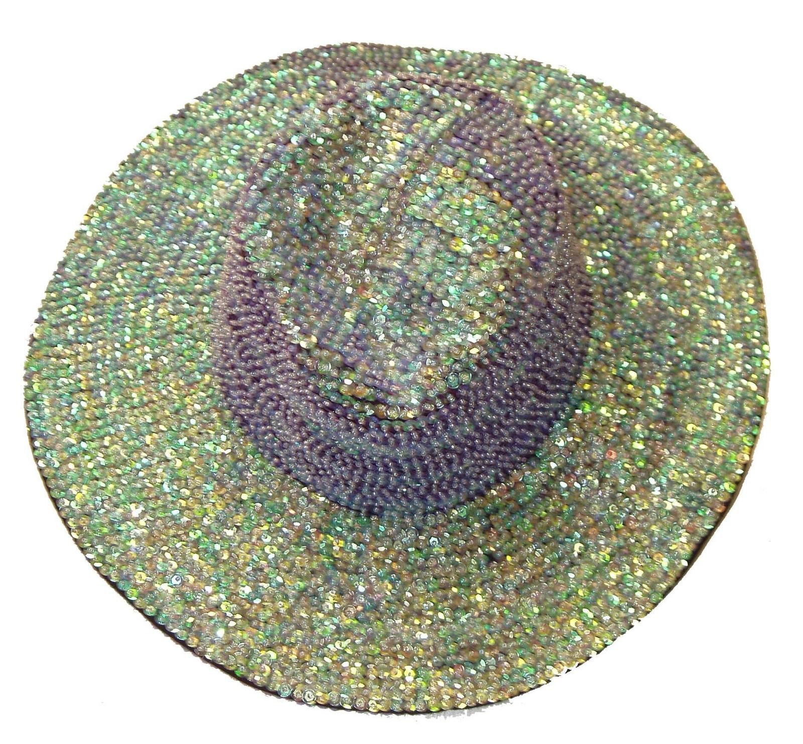 Designer Sequin Cowboy/Cowgirl Hat OPAL PURPLE Size ONE SIZE - 1 Preview